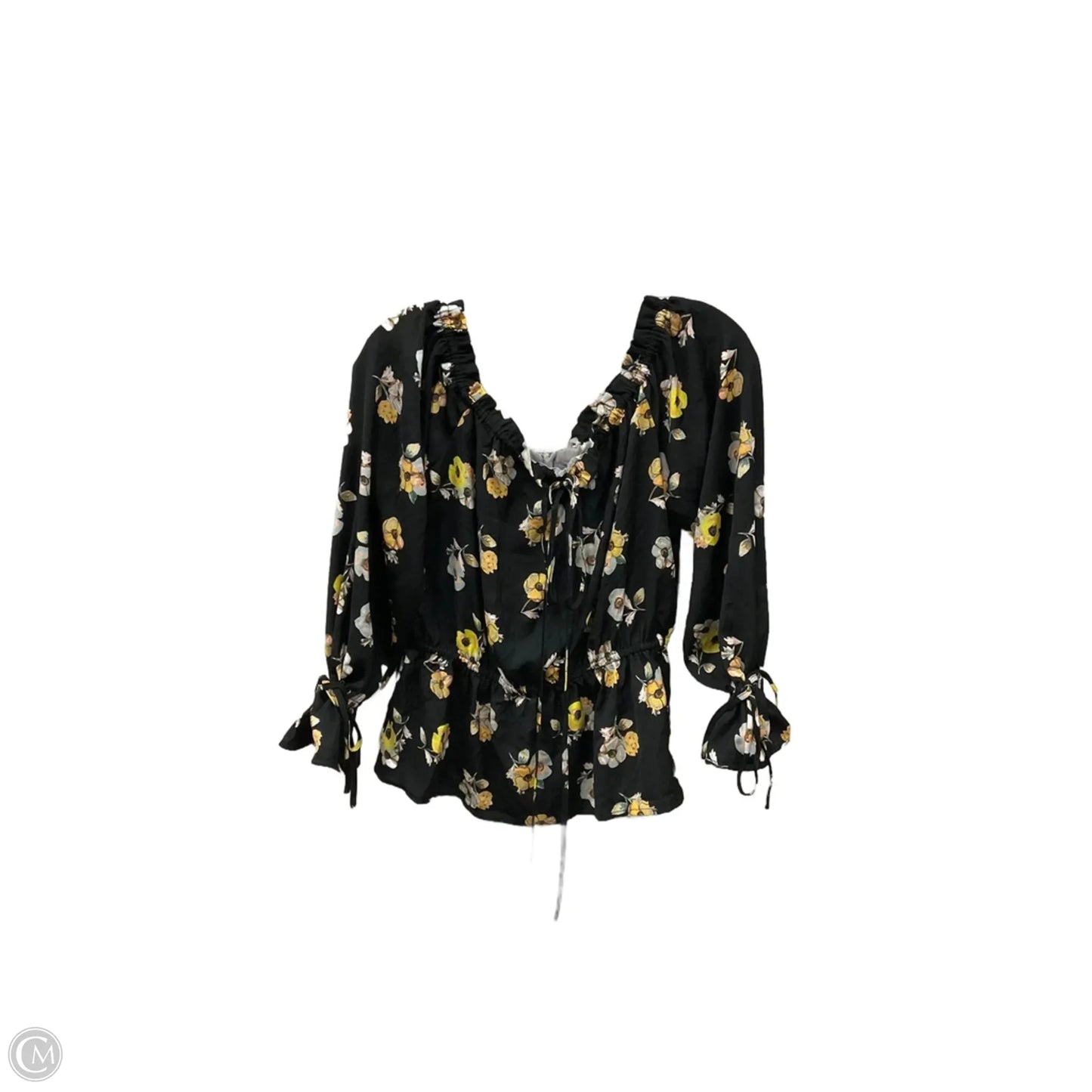 Top Long Sleeve By Avec Les Filles In Black, Size: L