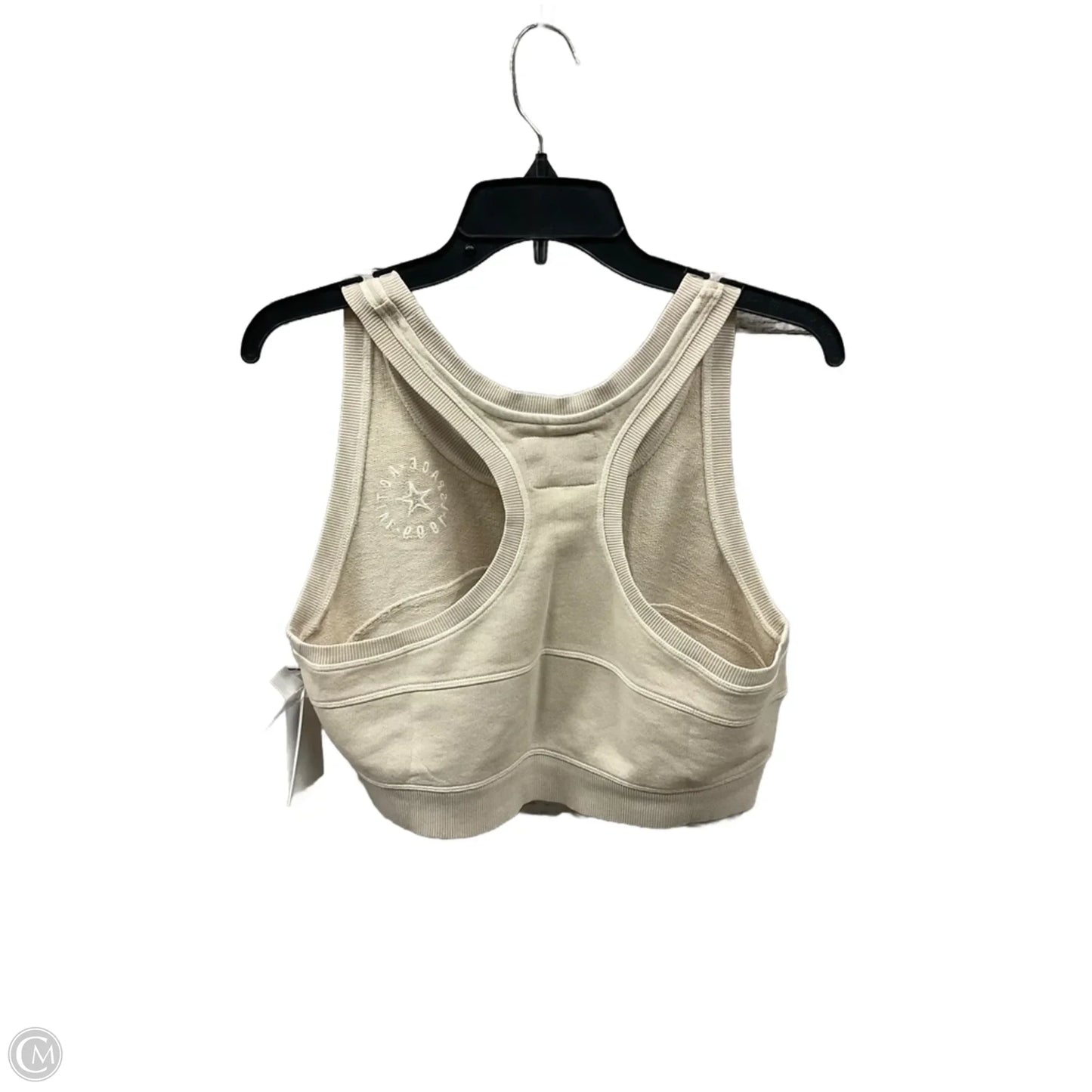 Athletic Tank Top By Cmb In Cream, Size: L