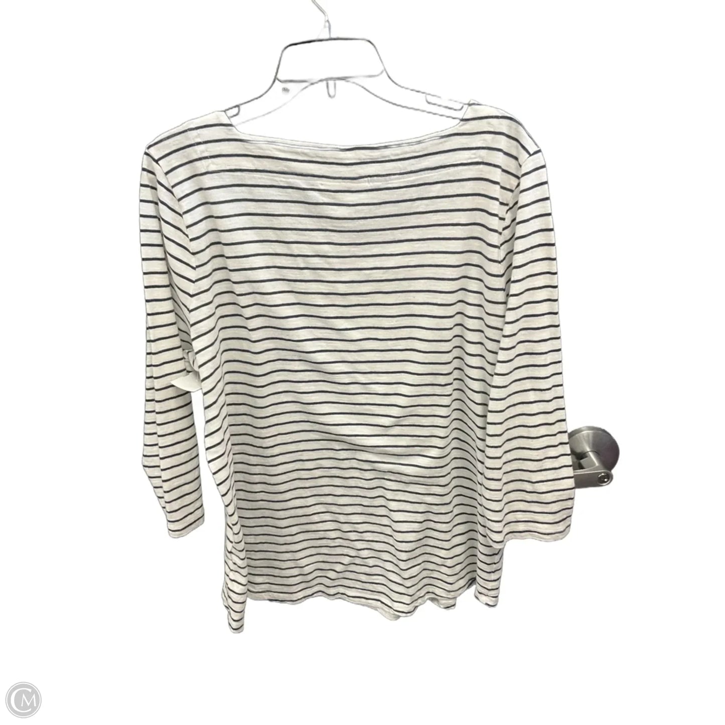 Top Long Sleeve By Style And Company In Striped Pattern, Size: 2x