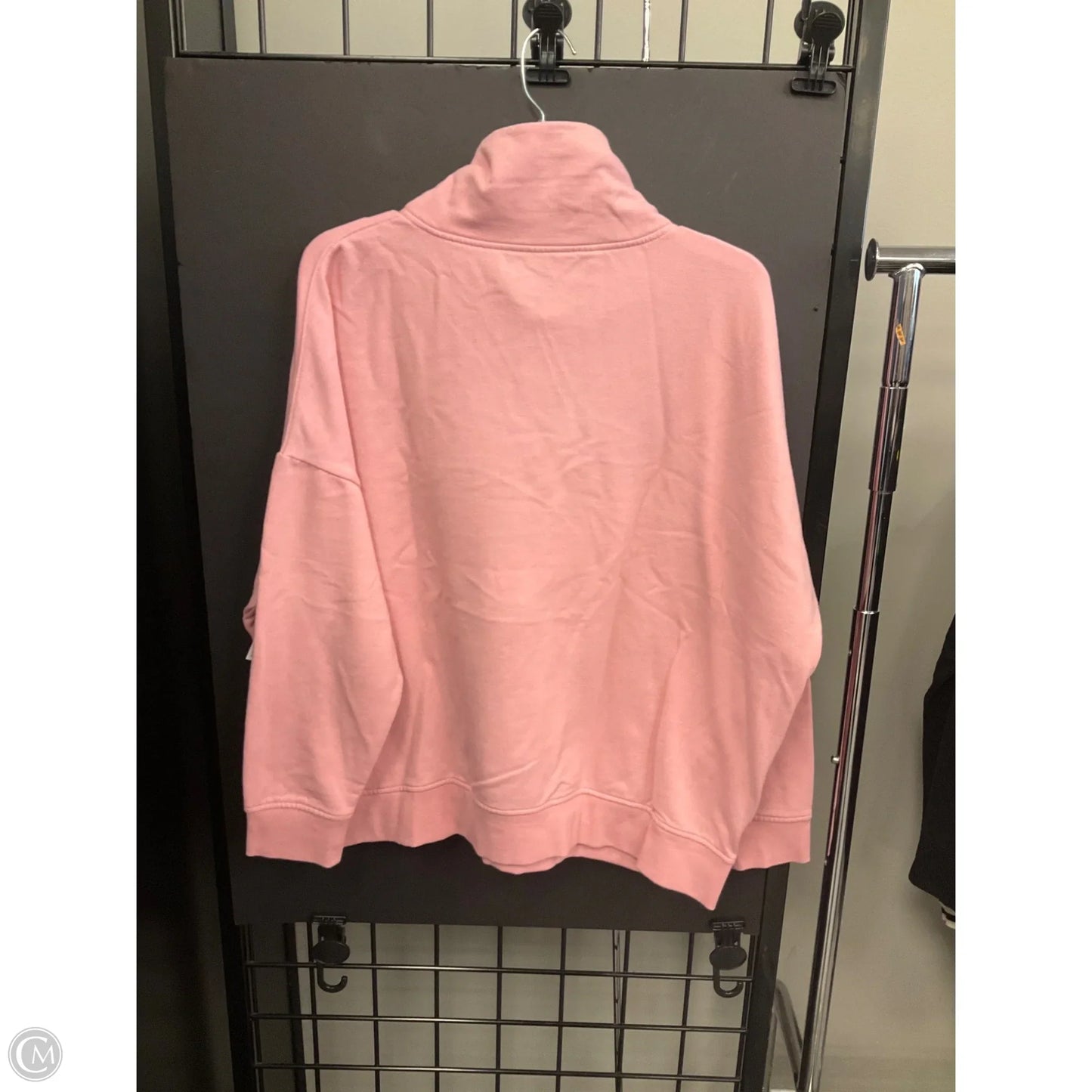 Sweatshirt Collar By Eddie Bauer In Pink, Size: L