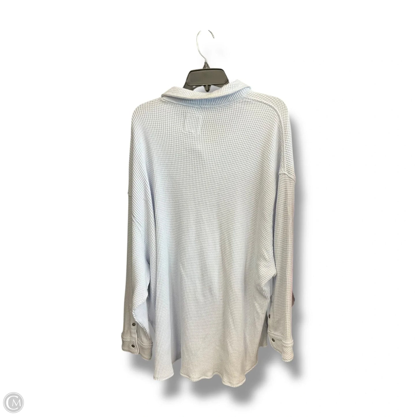 Jacket Shirt By Aerie In Blue, Size: Xxl