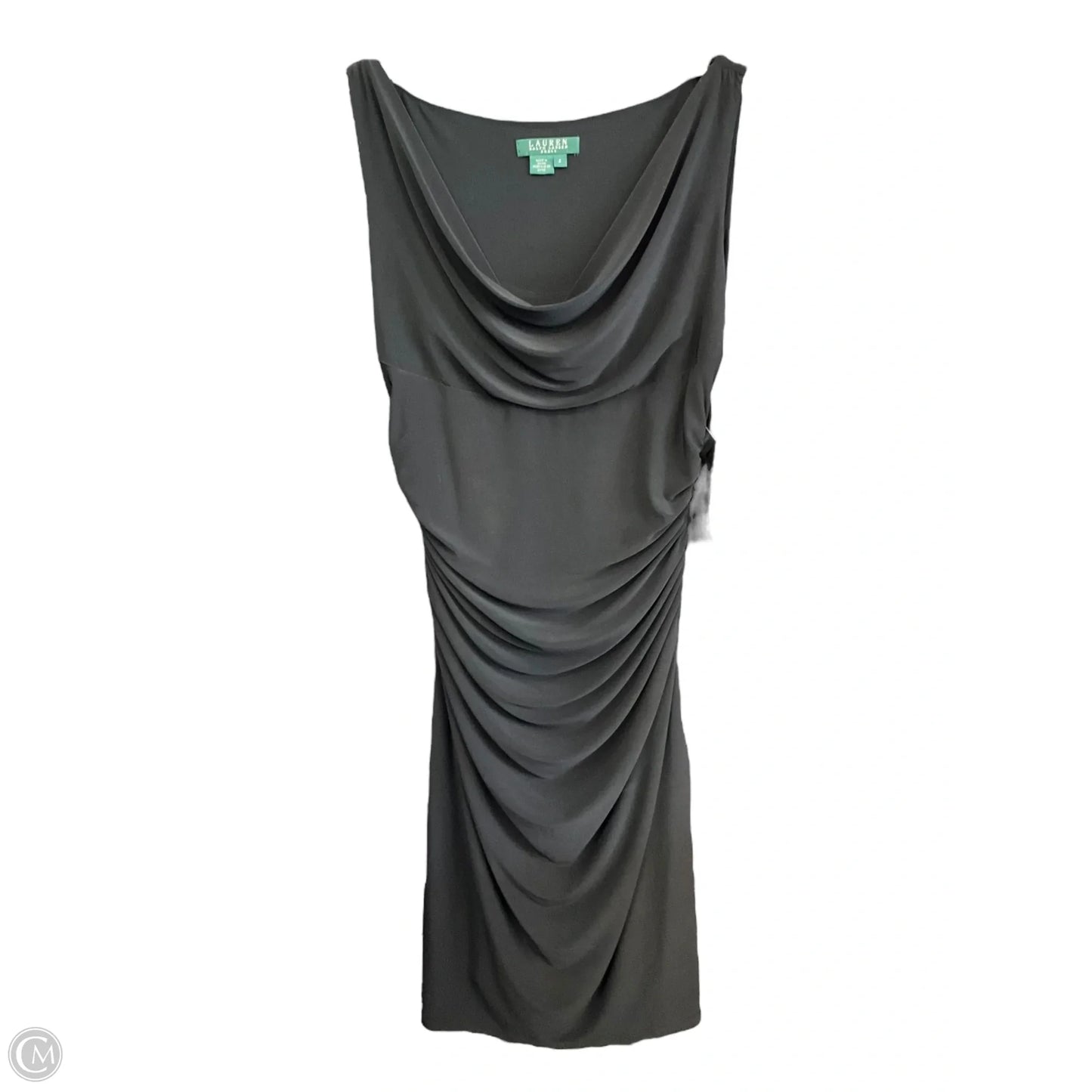 Dress Party Midi By Lauren By Ralph Lauren In Black, Size: 6