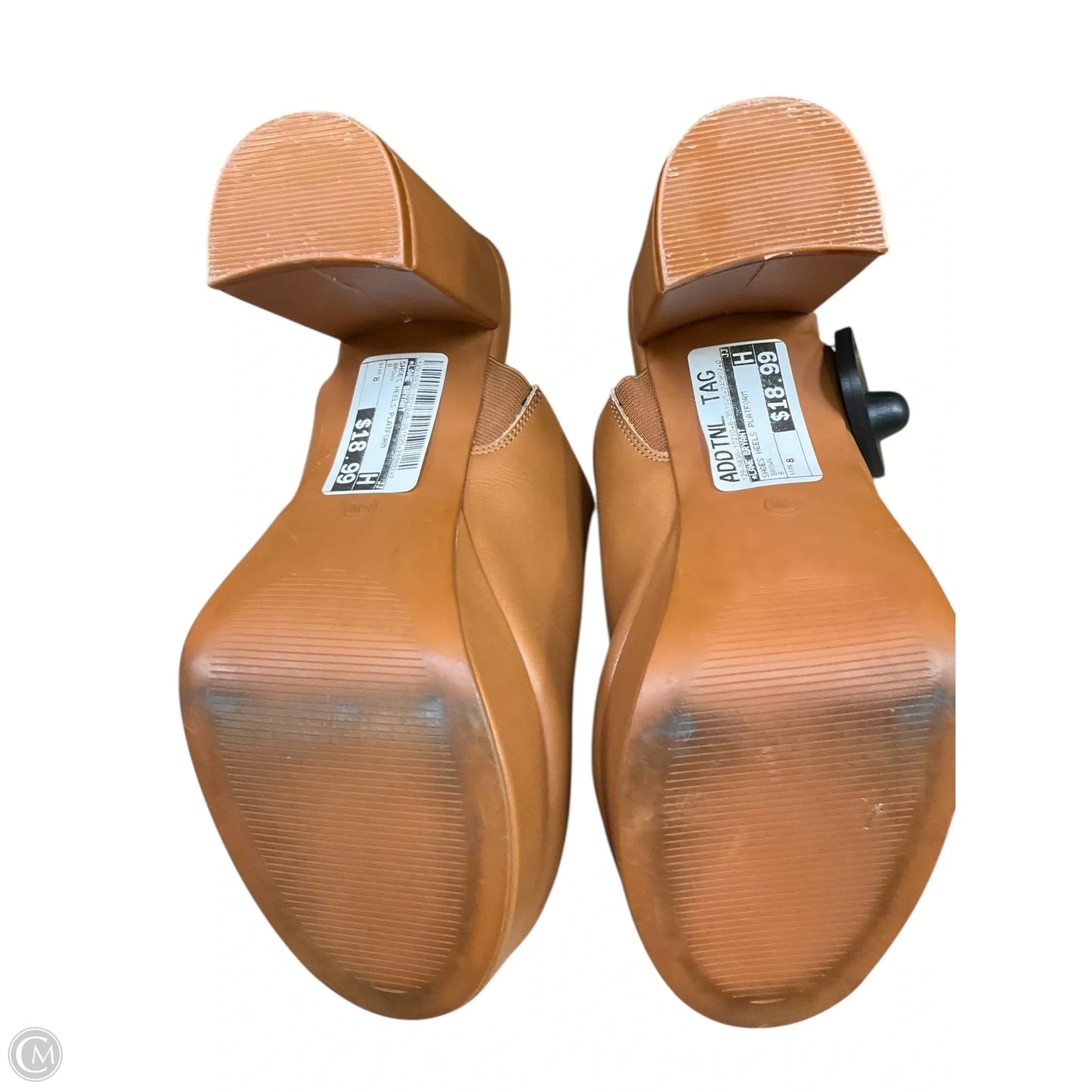 Shoes Heels Platform By Lane Bryant In Brown, Size: 8