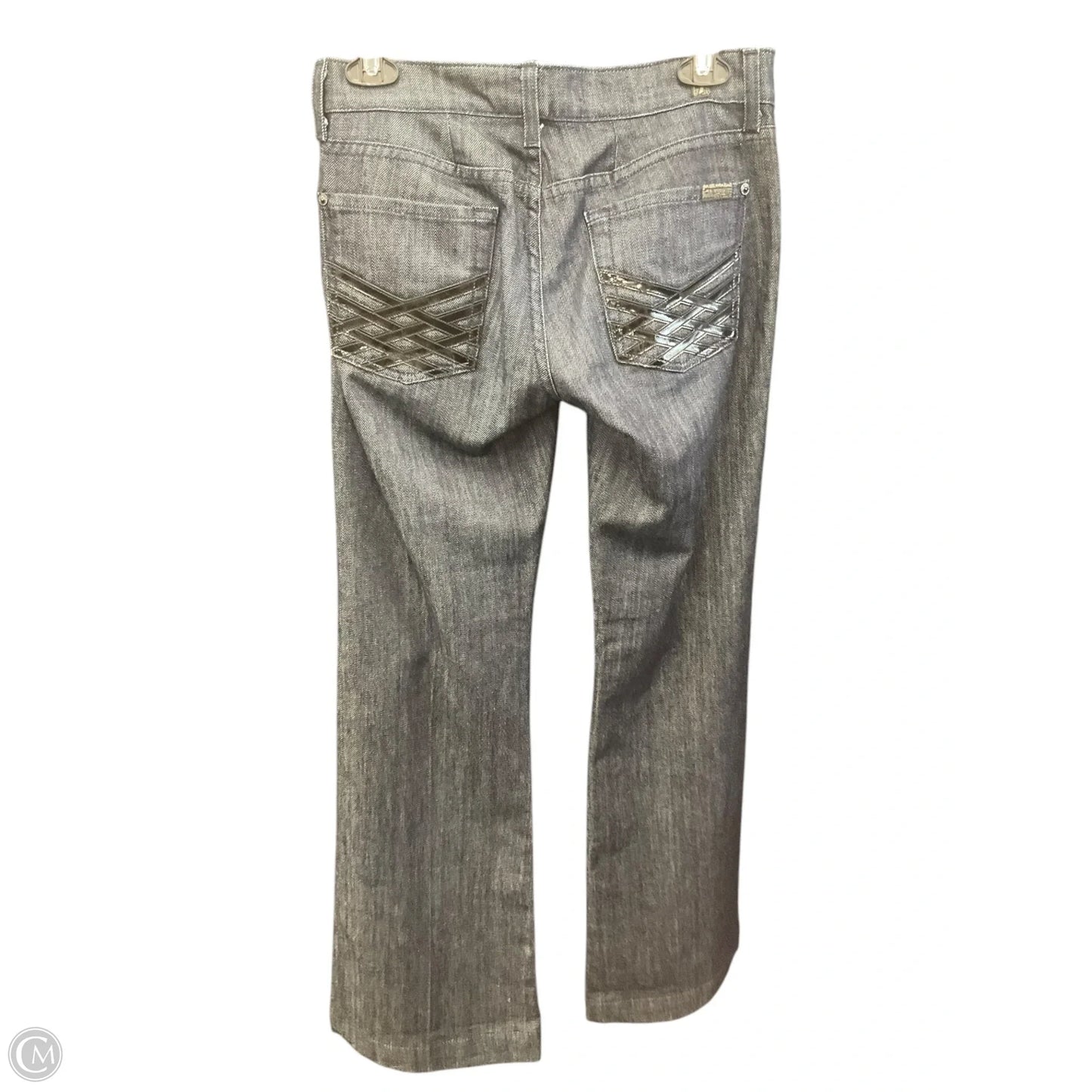 Jeans Straight By 7 For All Mankind In Blue Denim, Size: 8