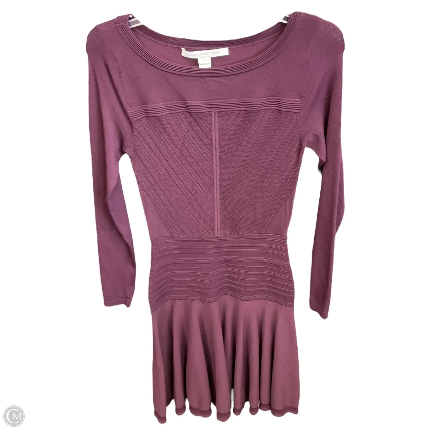 Dress Designer By Diane Von Furstenberg In Maroon, Size: S