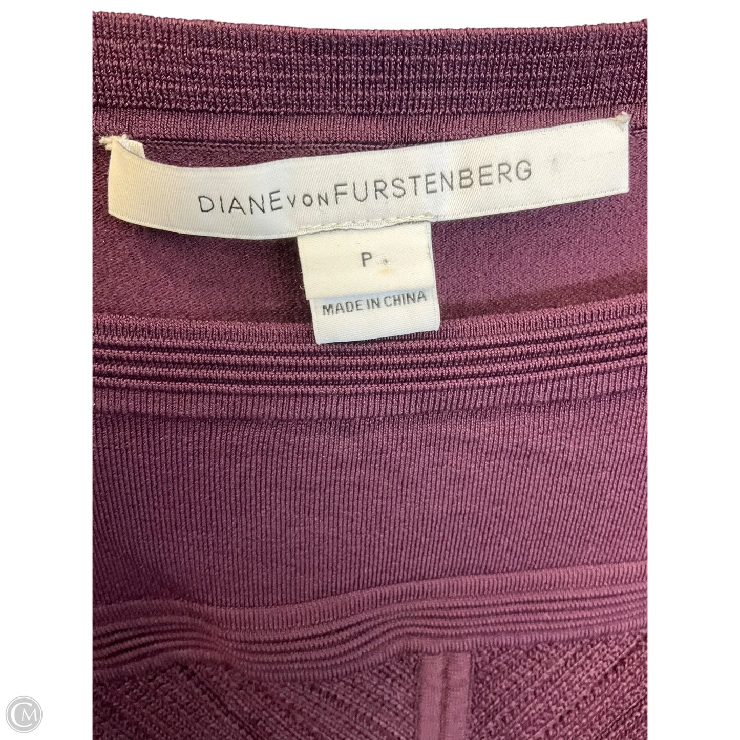 Dress Designer By Diane Von Furstenberg In Maroon, Size: S
