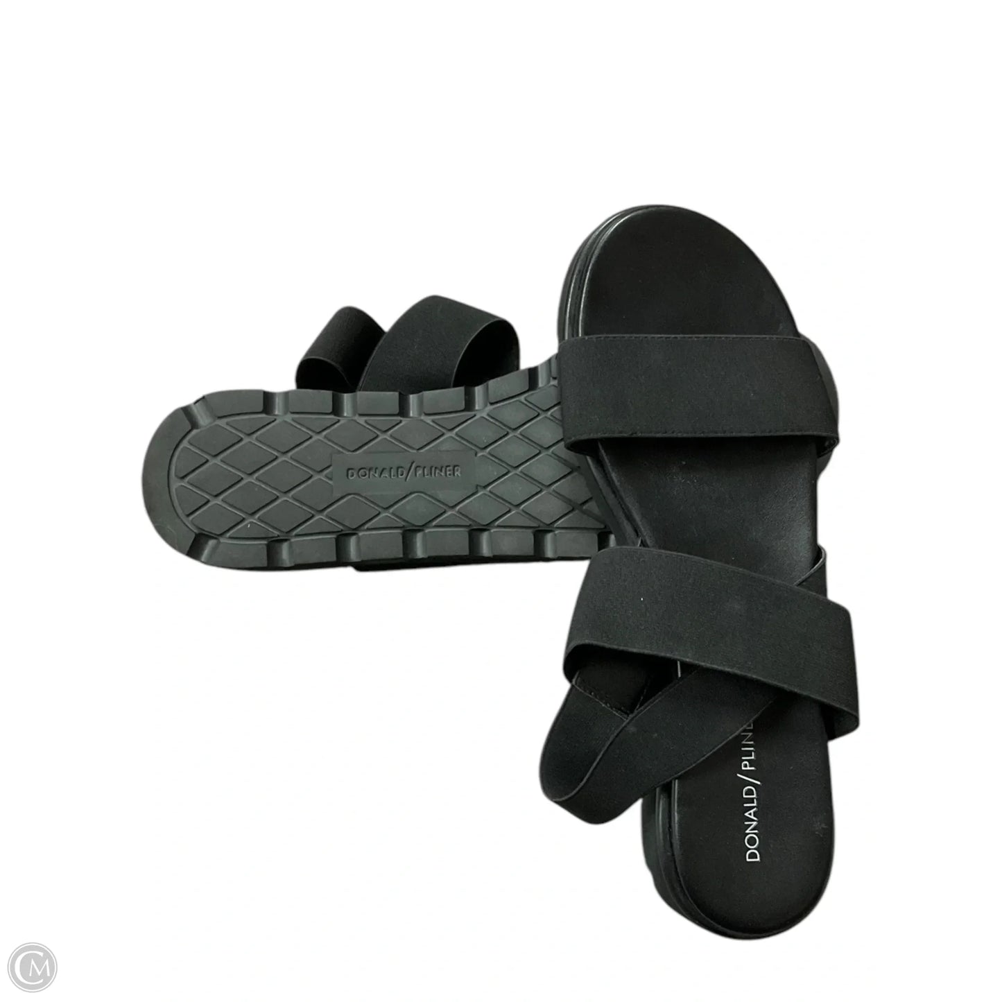 Sandals Flats By Donald Pliner In Black, Size: 11