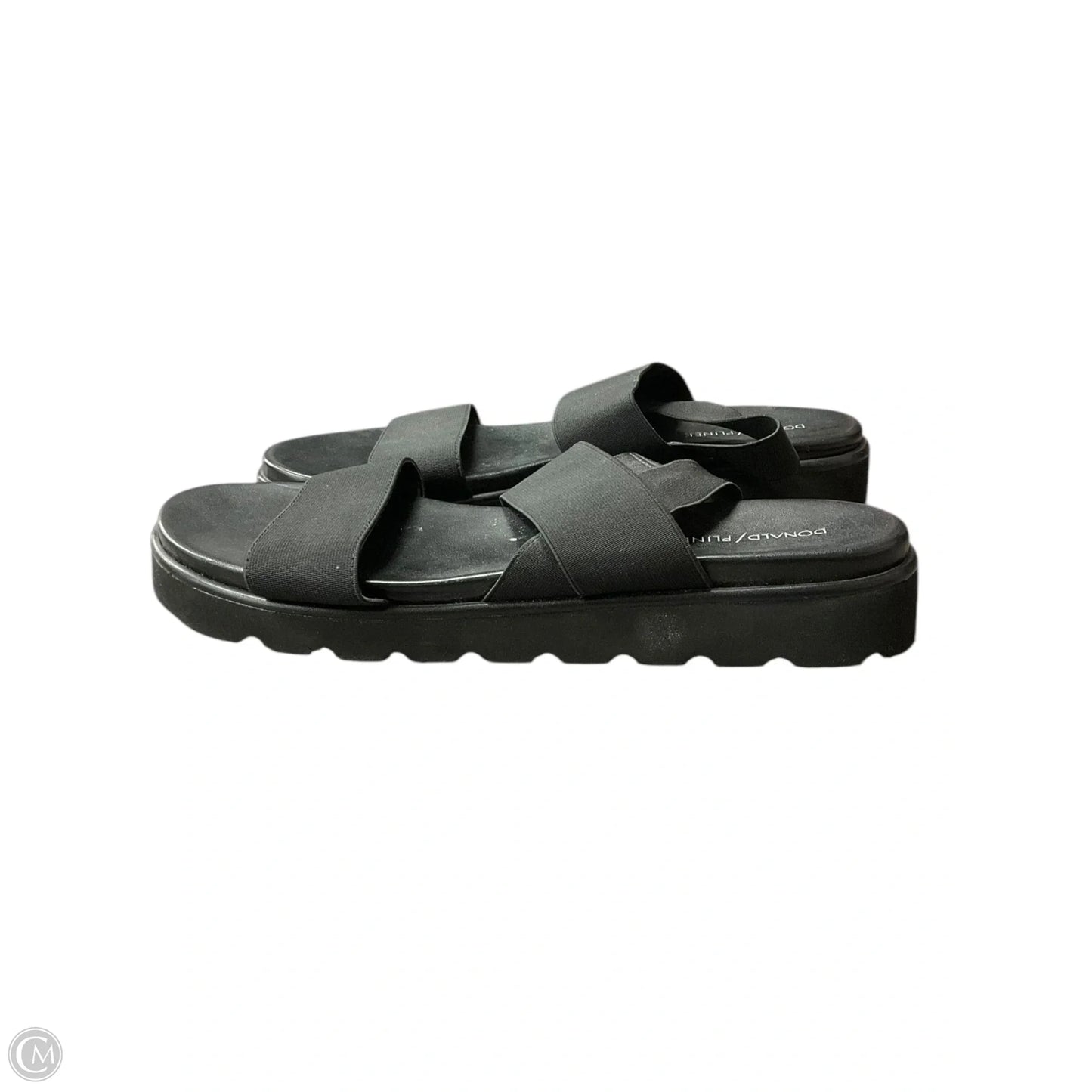 Sandals Flats By Donald Pliner In Black, Size: 11