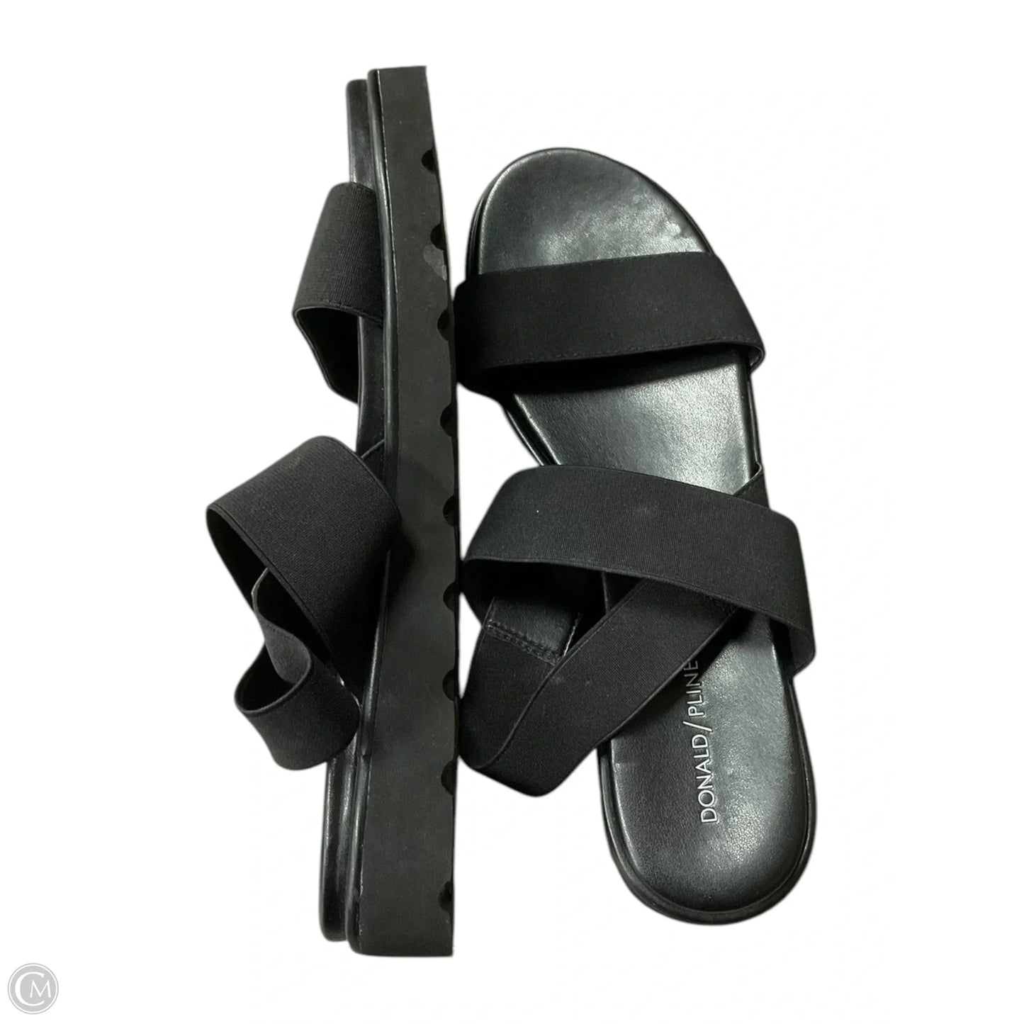 Sandals Flats By Donald Pliner In Black, Size: 11