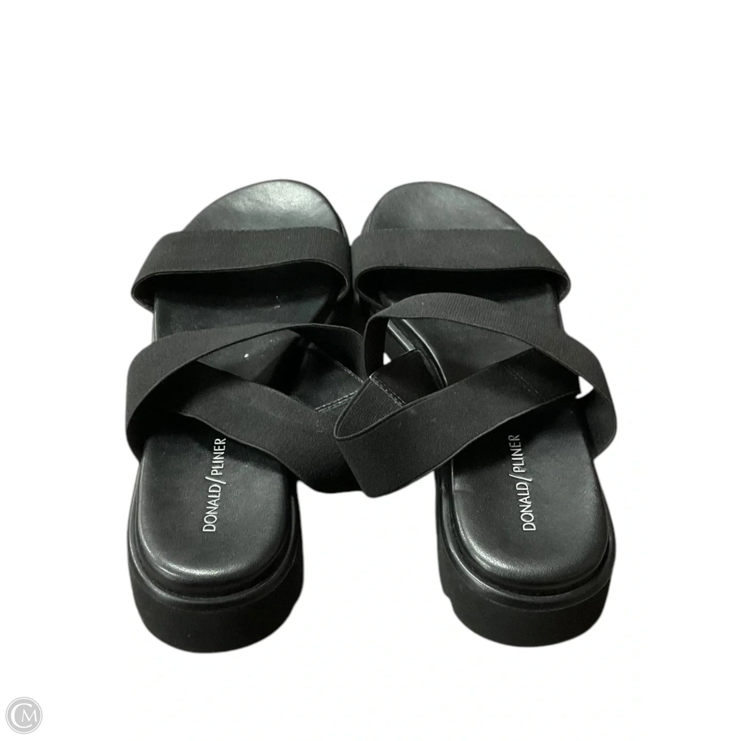 Sandals Flats By Donald Pliner In Black, Size: 11