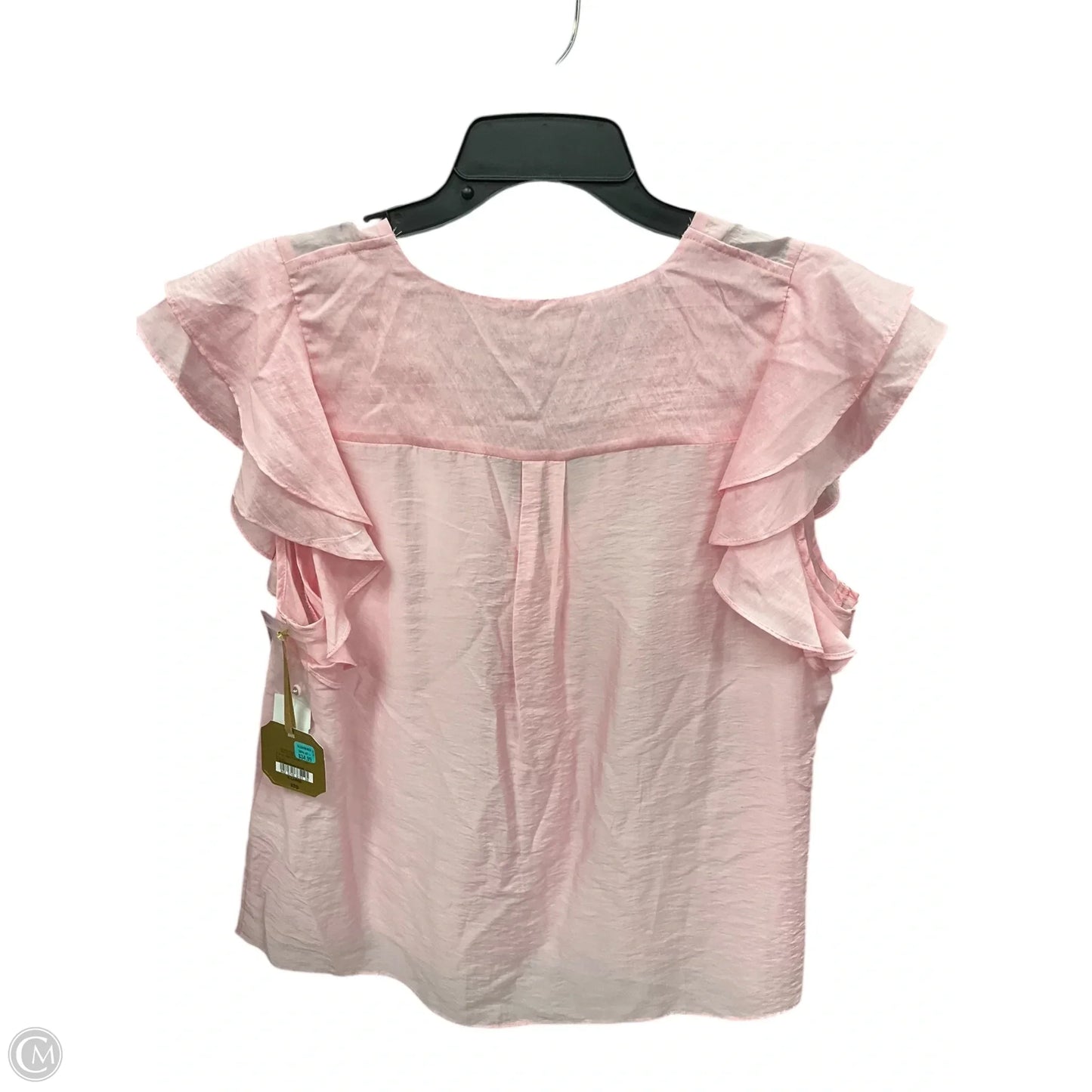 Blouse Short Sleeve By Clothes Mentor In Pink, Size: Xl