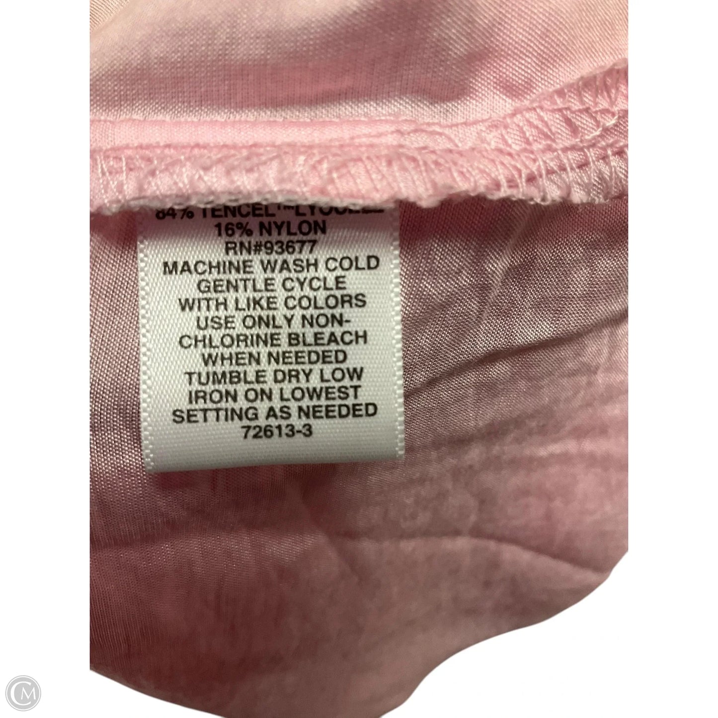 Blouse Short Sleeve By Clothes Mentor In Pink, Size: Xl