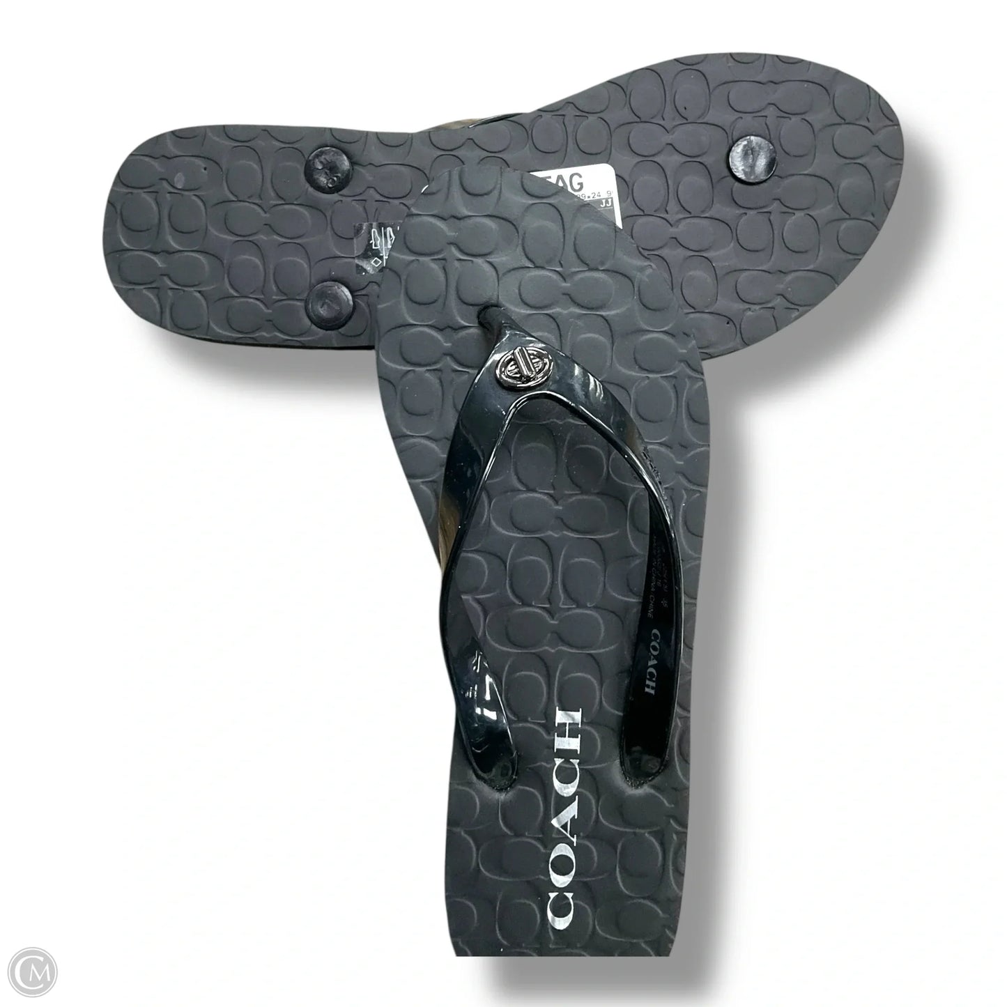 Sandals Designer By Coach In Black, Size: 5