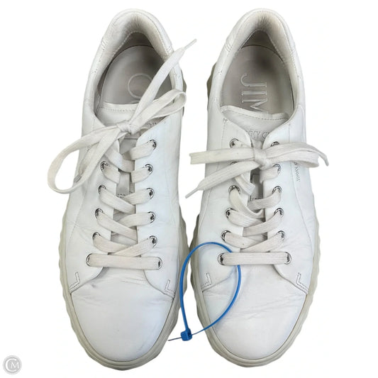Shoes Luxury Designer By Jimmy Choo In White, Size: 8.5