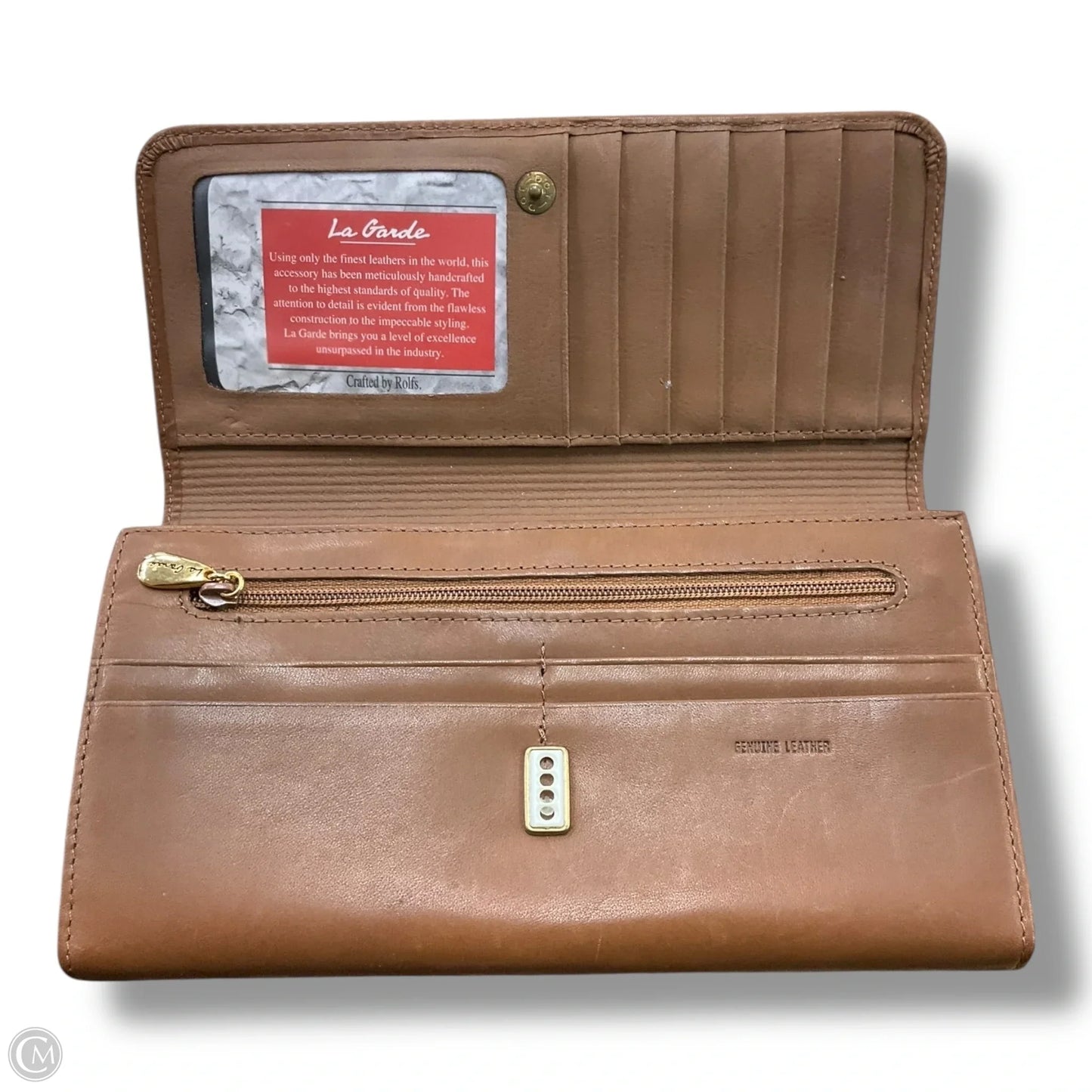 Wallet Leather By Clothes Mentor, Size: Medium