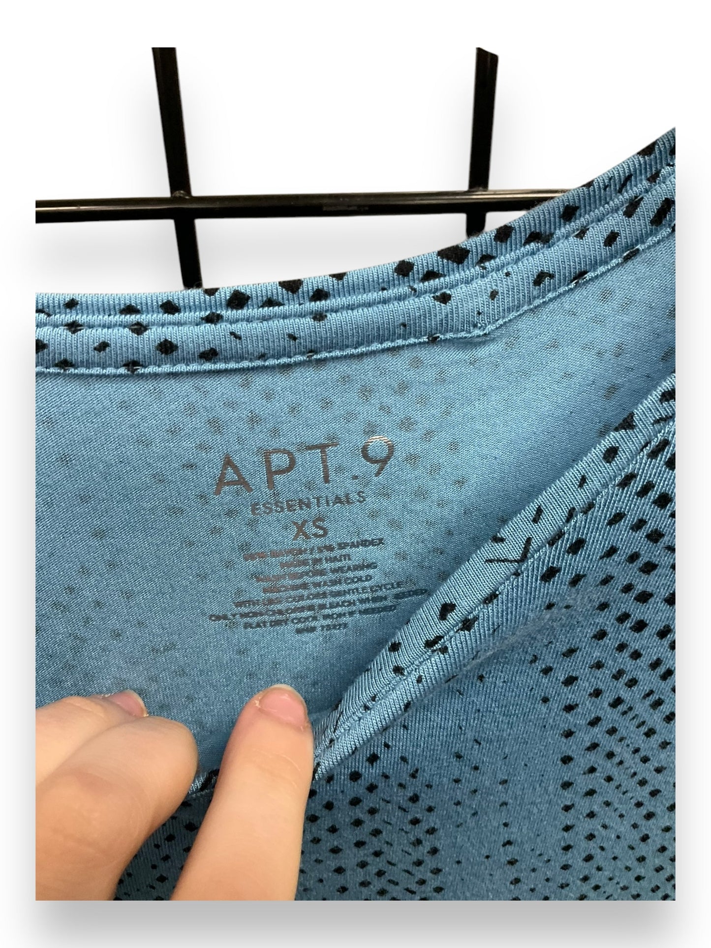 Top Long Sleeve By Apt 9 In Blue, Size: Xs
