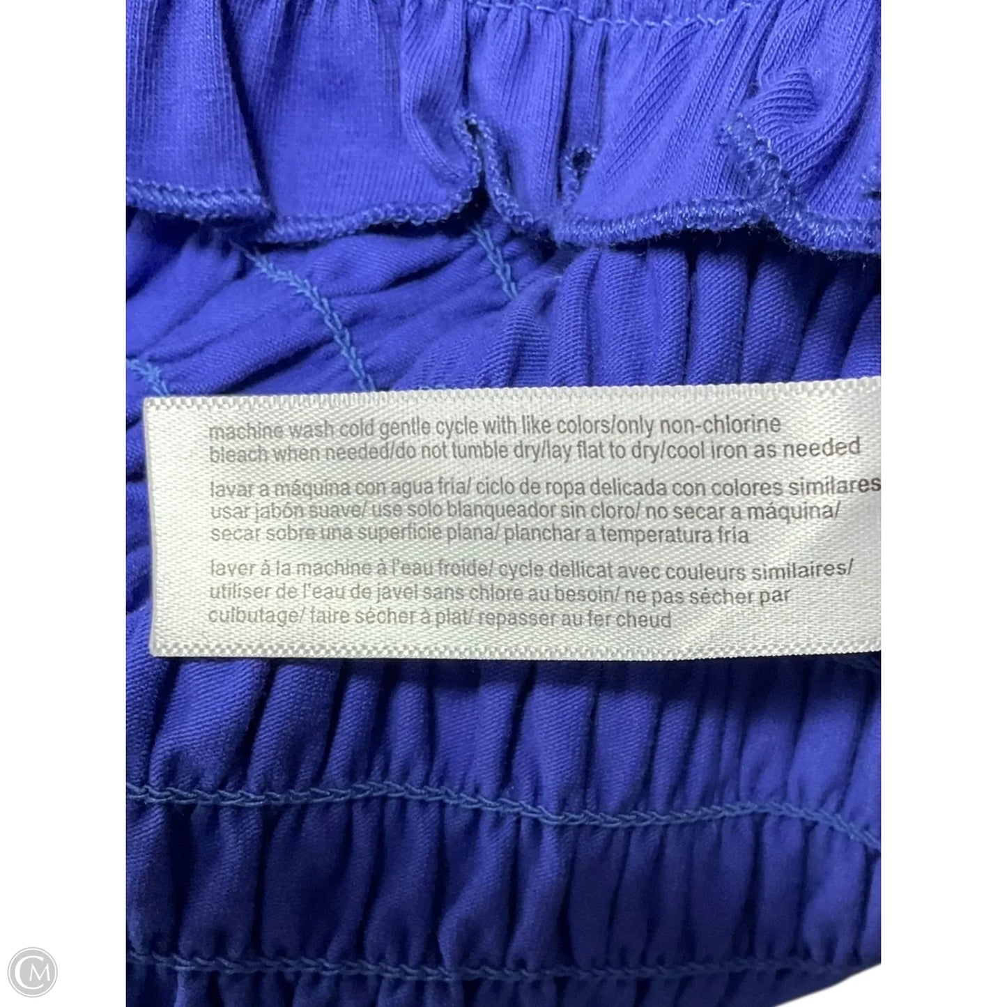 Top Short Sleeve By Eloquii In Blue, Size: 1x