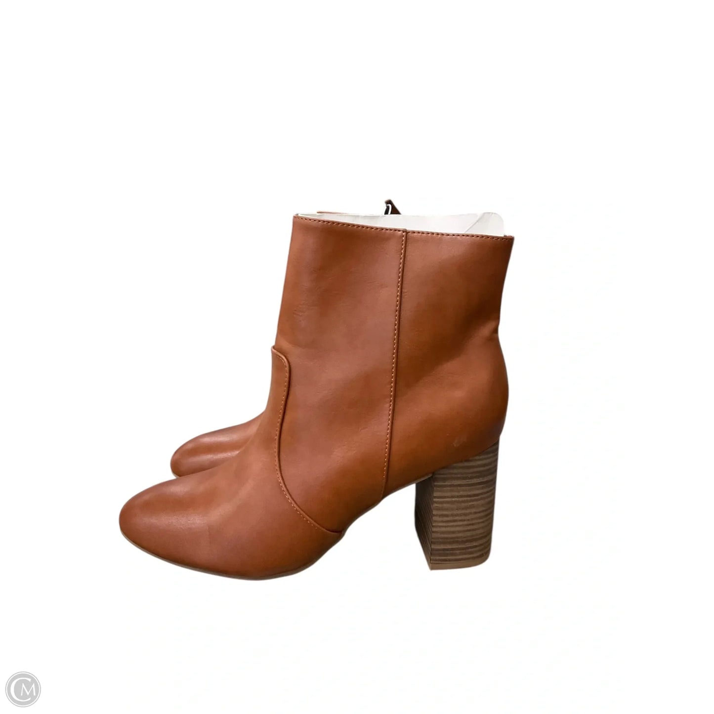 Boots Ankle Heels By Old Navy In Brown, Size: 9