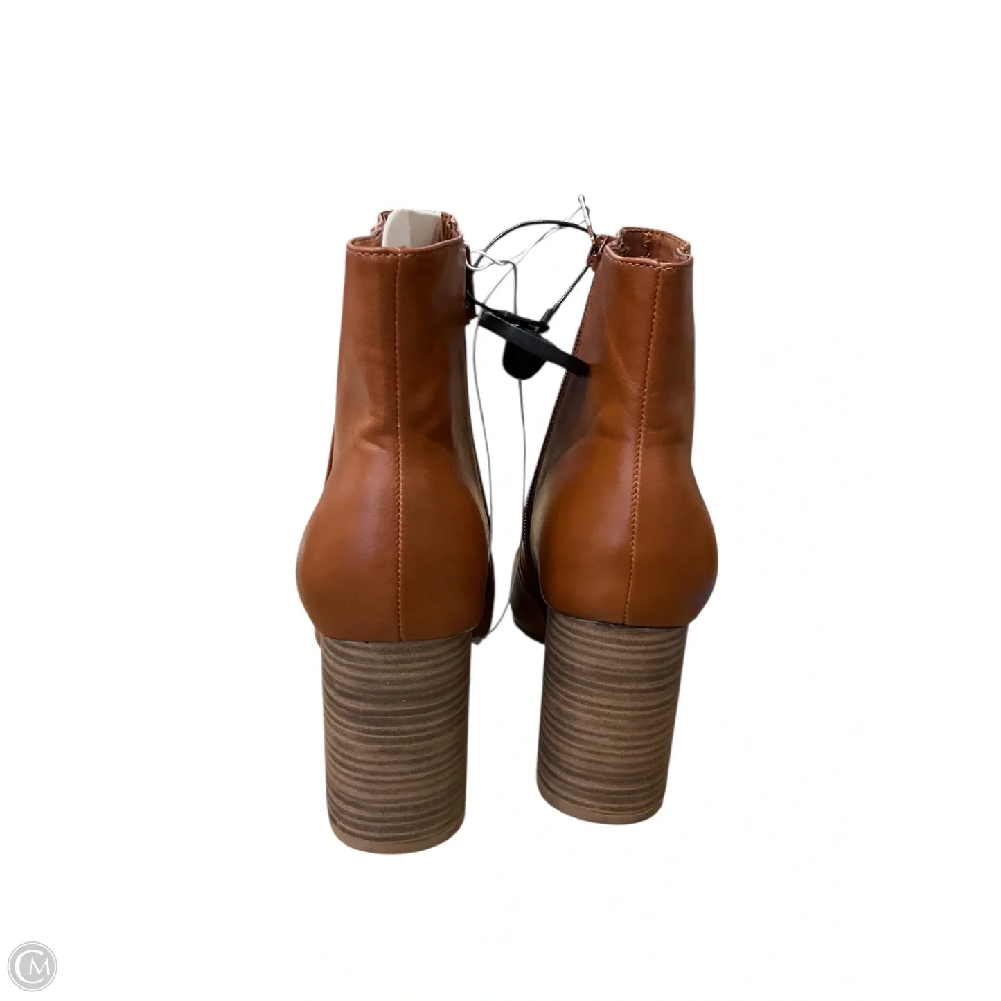 Boots Ankle Heels By Old Navy In Brown, Size: 9