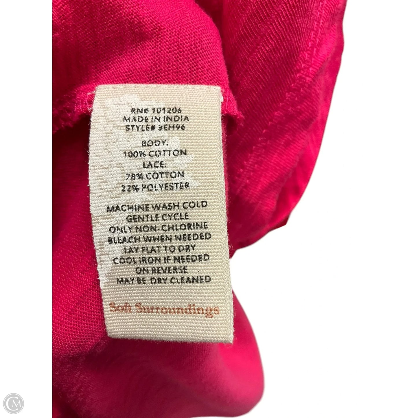 Top Short Sleeve By Soft Surroundings In Pink, Size: Sp