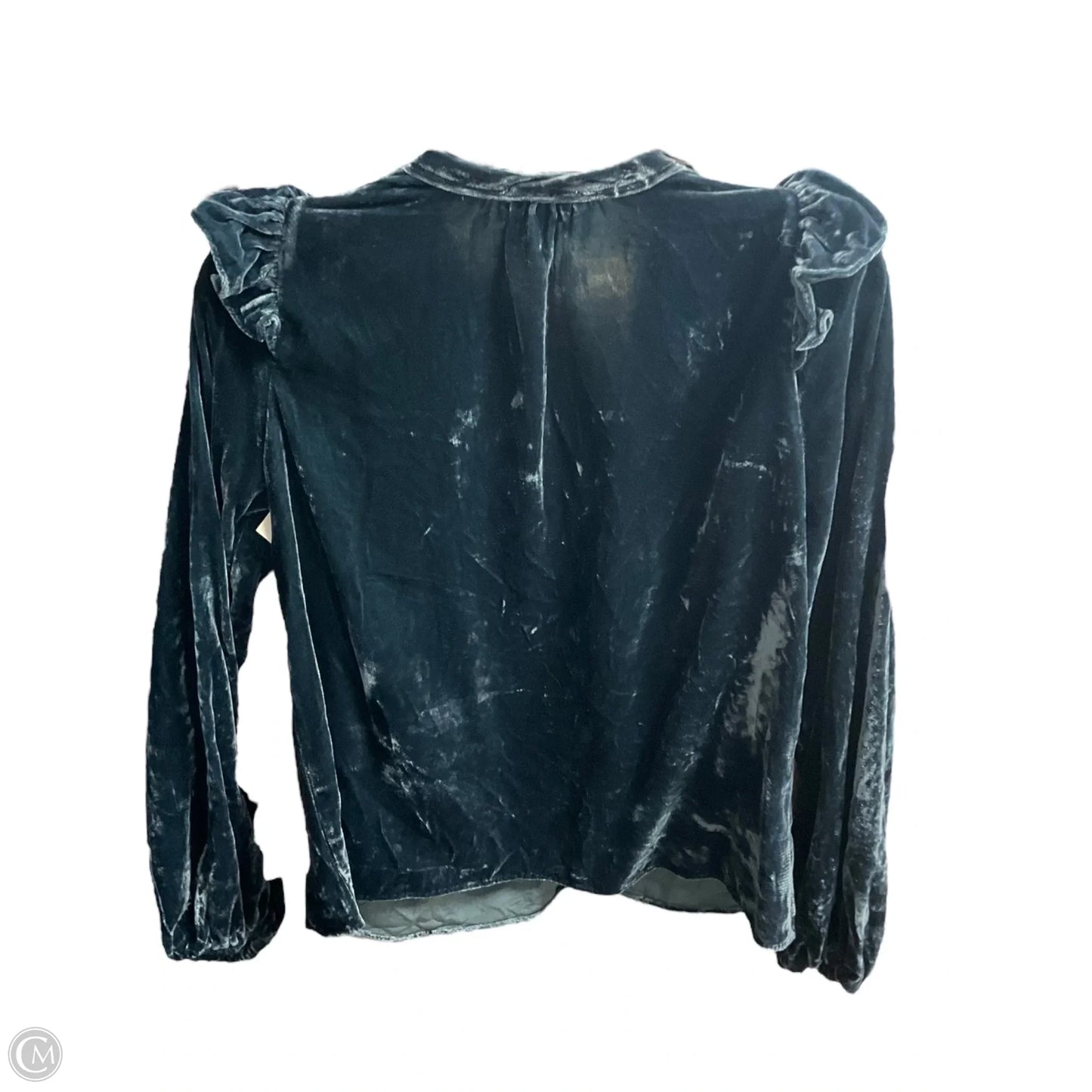 Top Long Sleeve By Evereve In Blue, Size: Xs