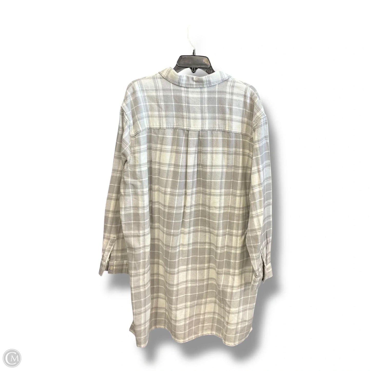 Tunic Long Sleeve By Eddie Bauer In Plaid Pattern, Size: Xl