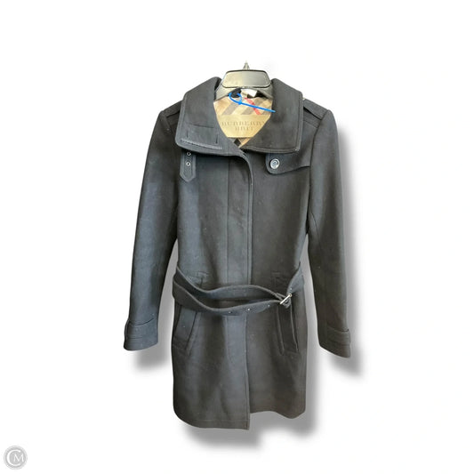 Coat Luxury Designer By Burberry In Black, Size: S