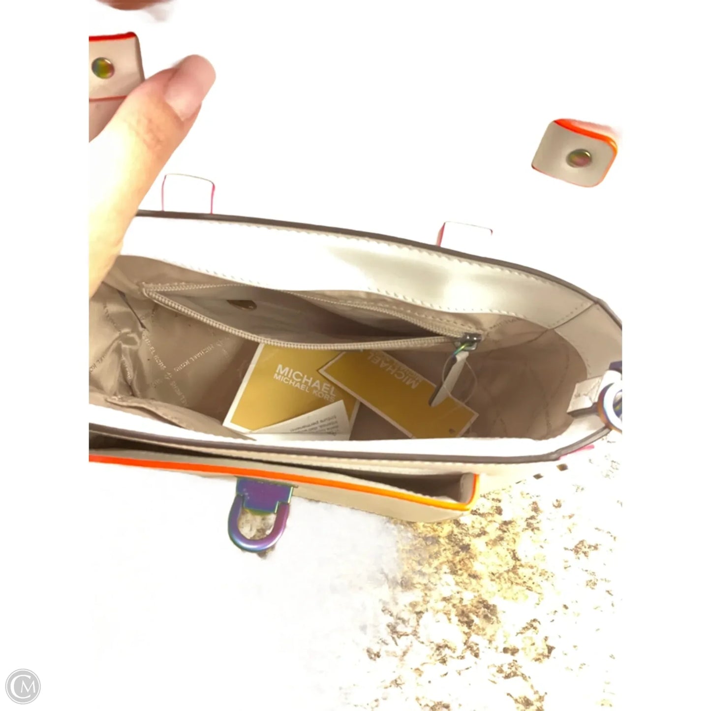 Crossbody Designer By Michael Kors, Size: Medium