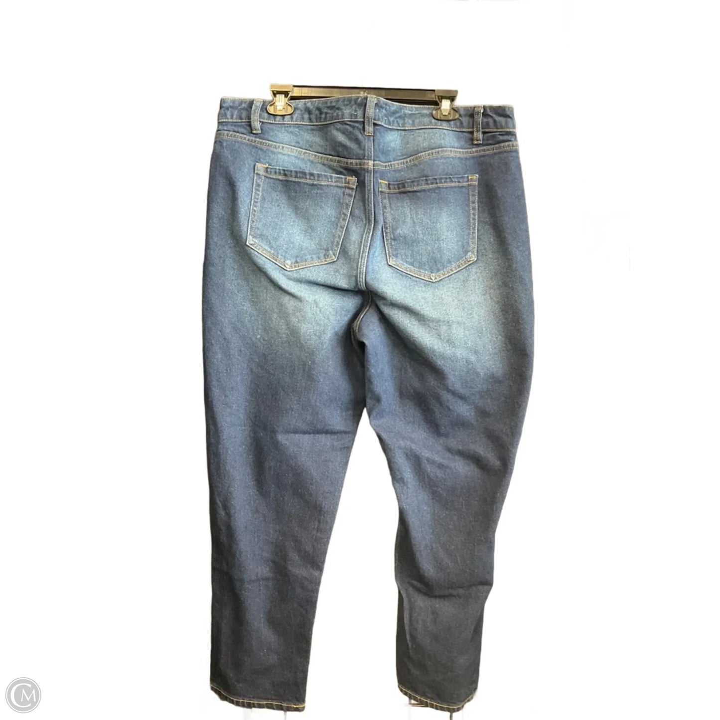 Jeans Straight By Lane Bryant In Blue Denim, Size: 16