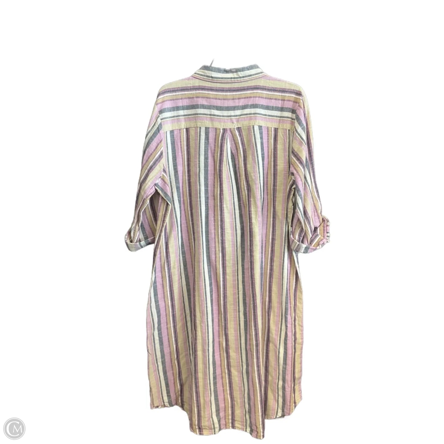 Dress Casual Midi By Mlle Gabrielle In Striped Pattern, Size: 2x