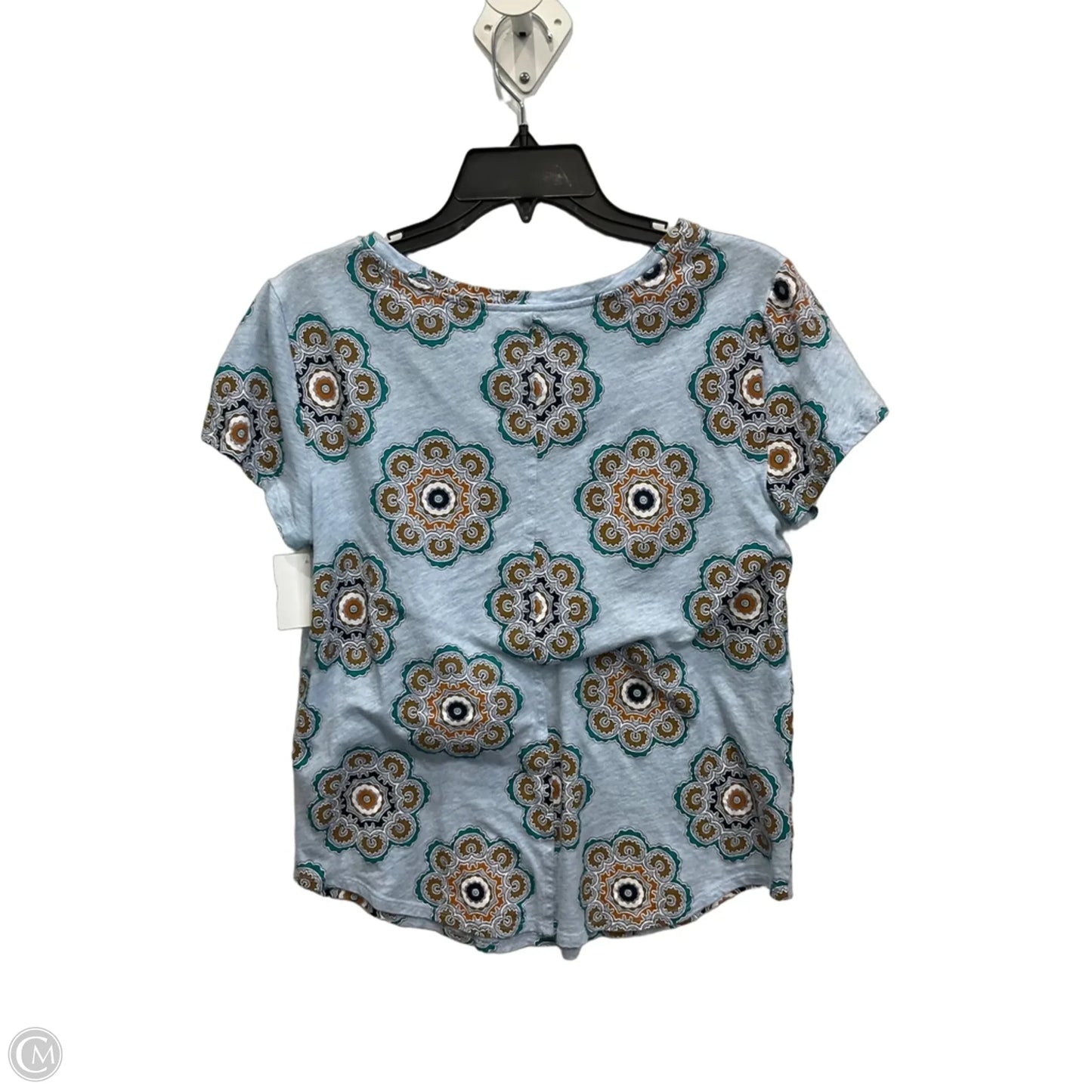 Top Short Sleeve By Loft In Blue, Size: S