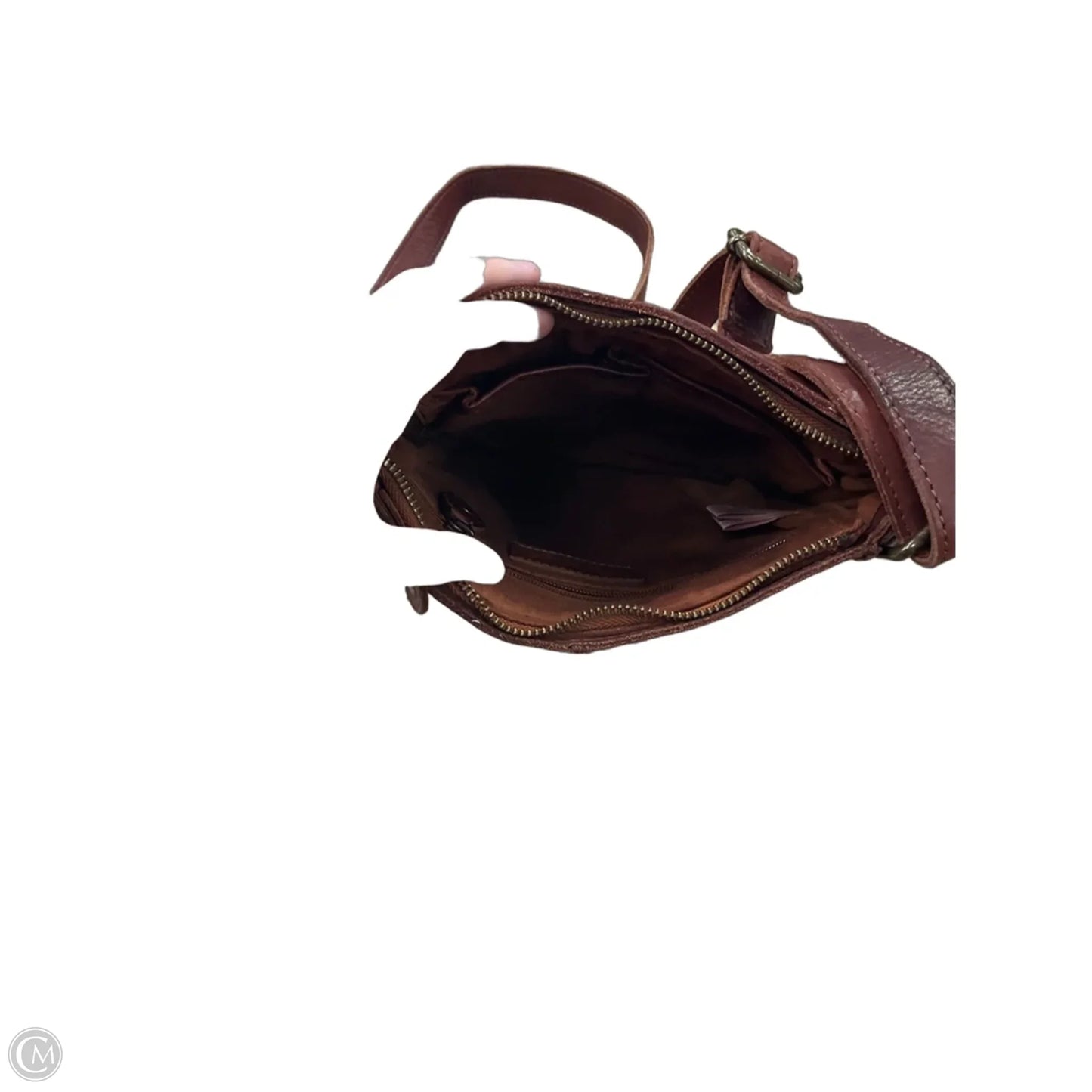 Crossbody Leather By Cma, Size: Medium