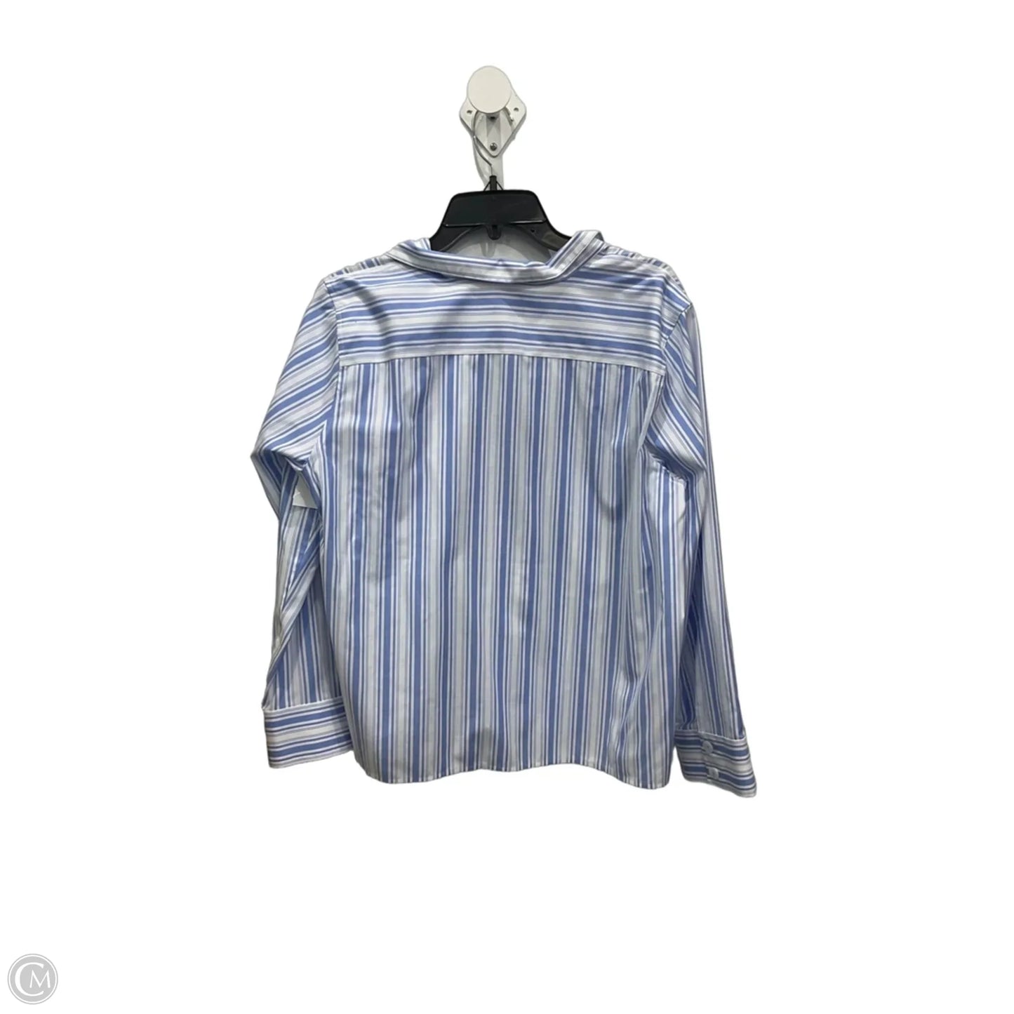 Blouse Long Sleeve By Talbots In Striped Pattern, Size: Xlp