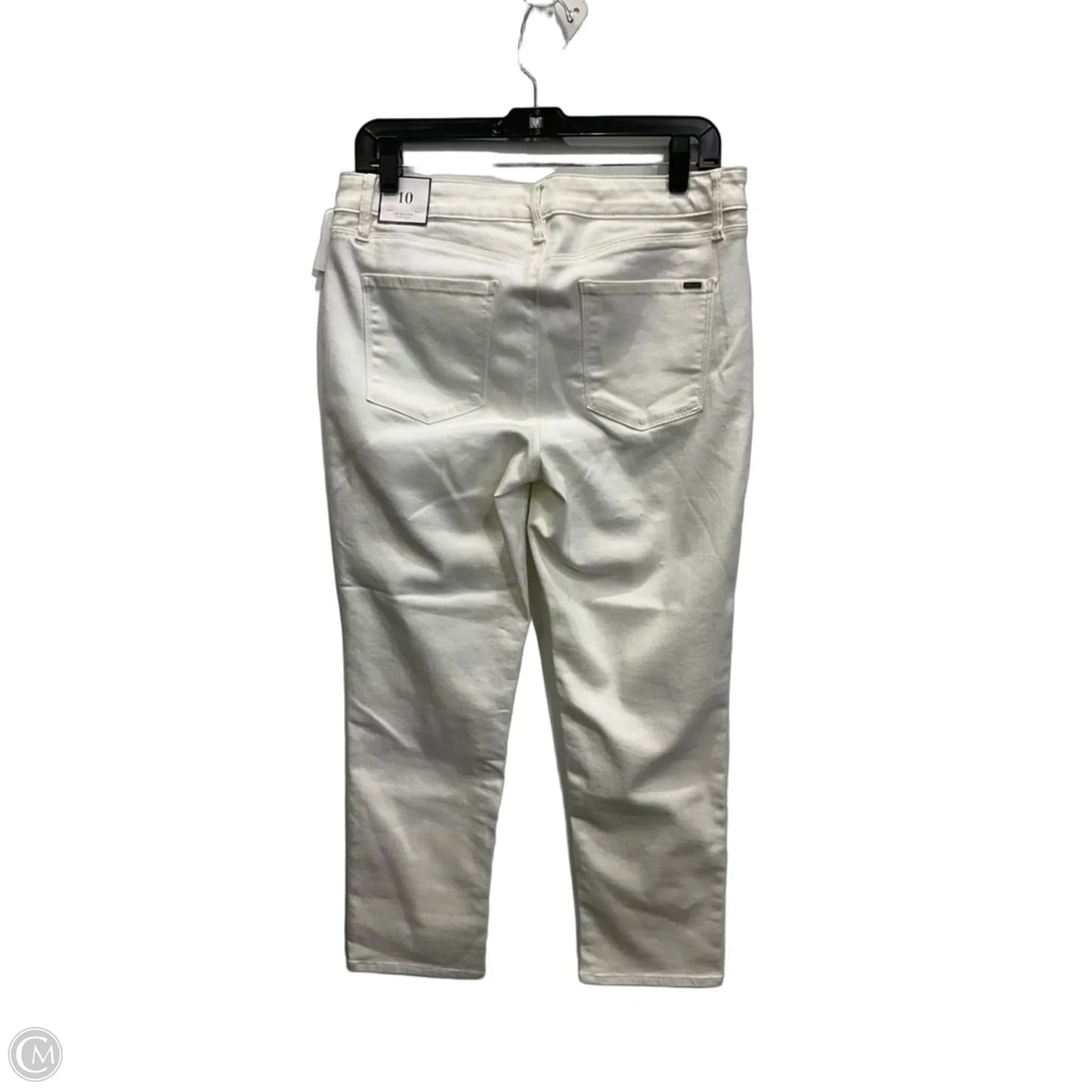 Jeans Skinny By White House Black Market In White Denim, Size: 10
