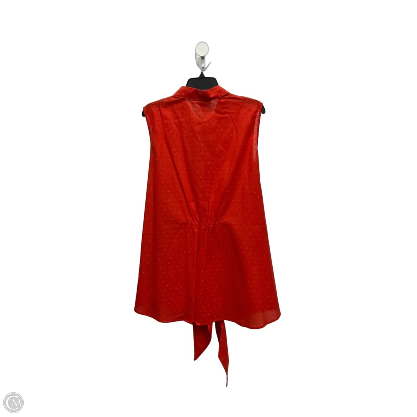 Top Sleeveless By Tommy Hilfiger In Orange, Size: 1x