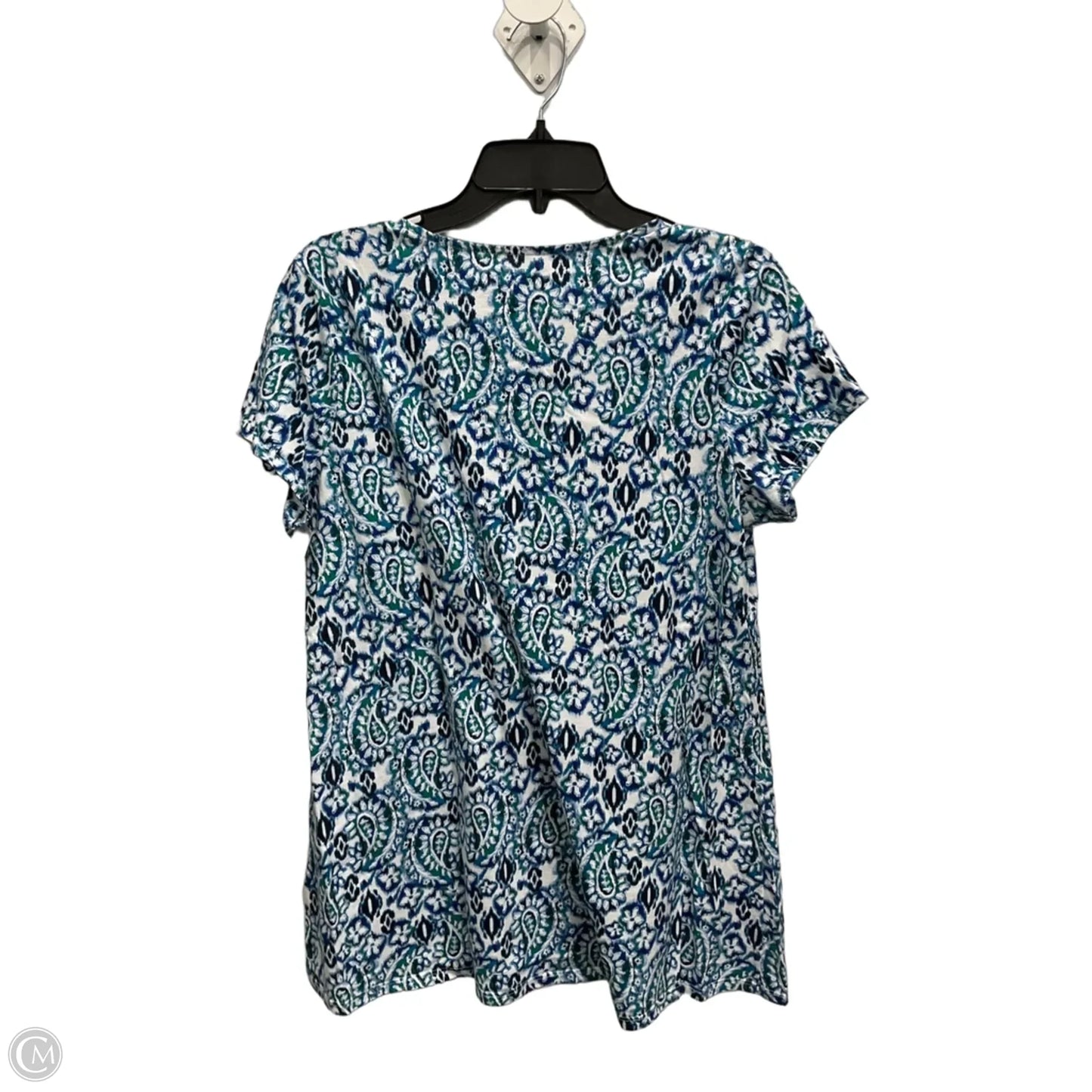 Top Short Sleeve By Pure Jill In Blue, Size: M