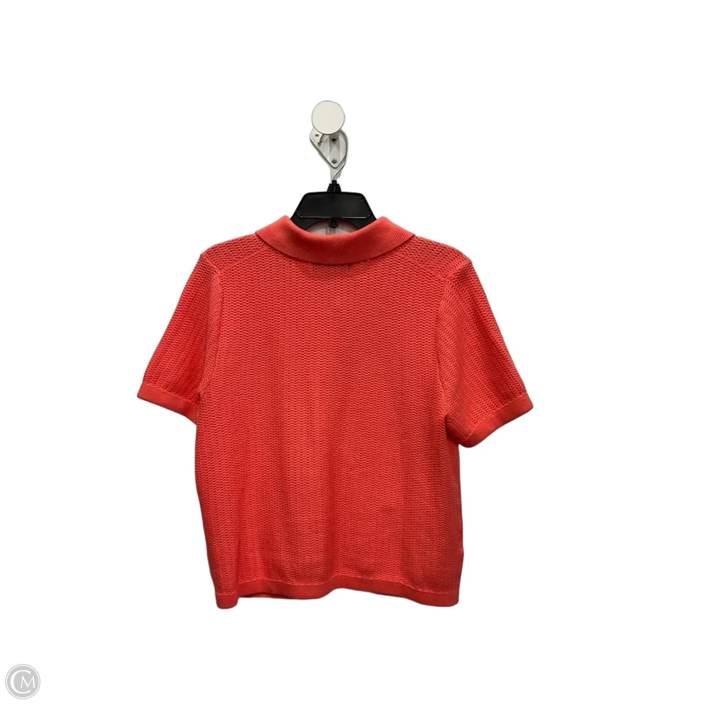 Top Short Sleeve By Banana Republic In Coral, Size: M
