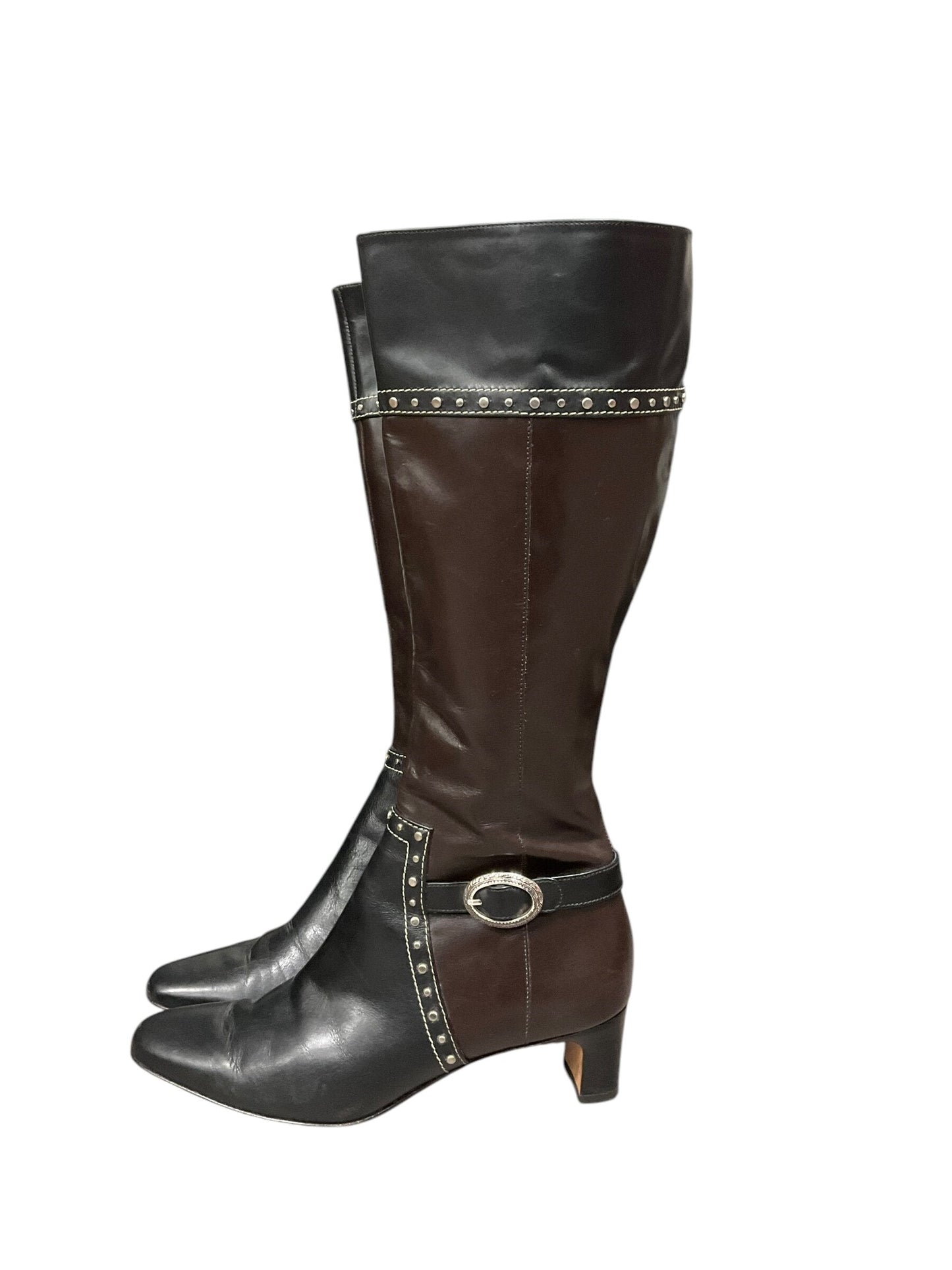 Boots Mid-calf Heels By Brighton Size: 7