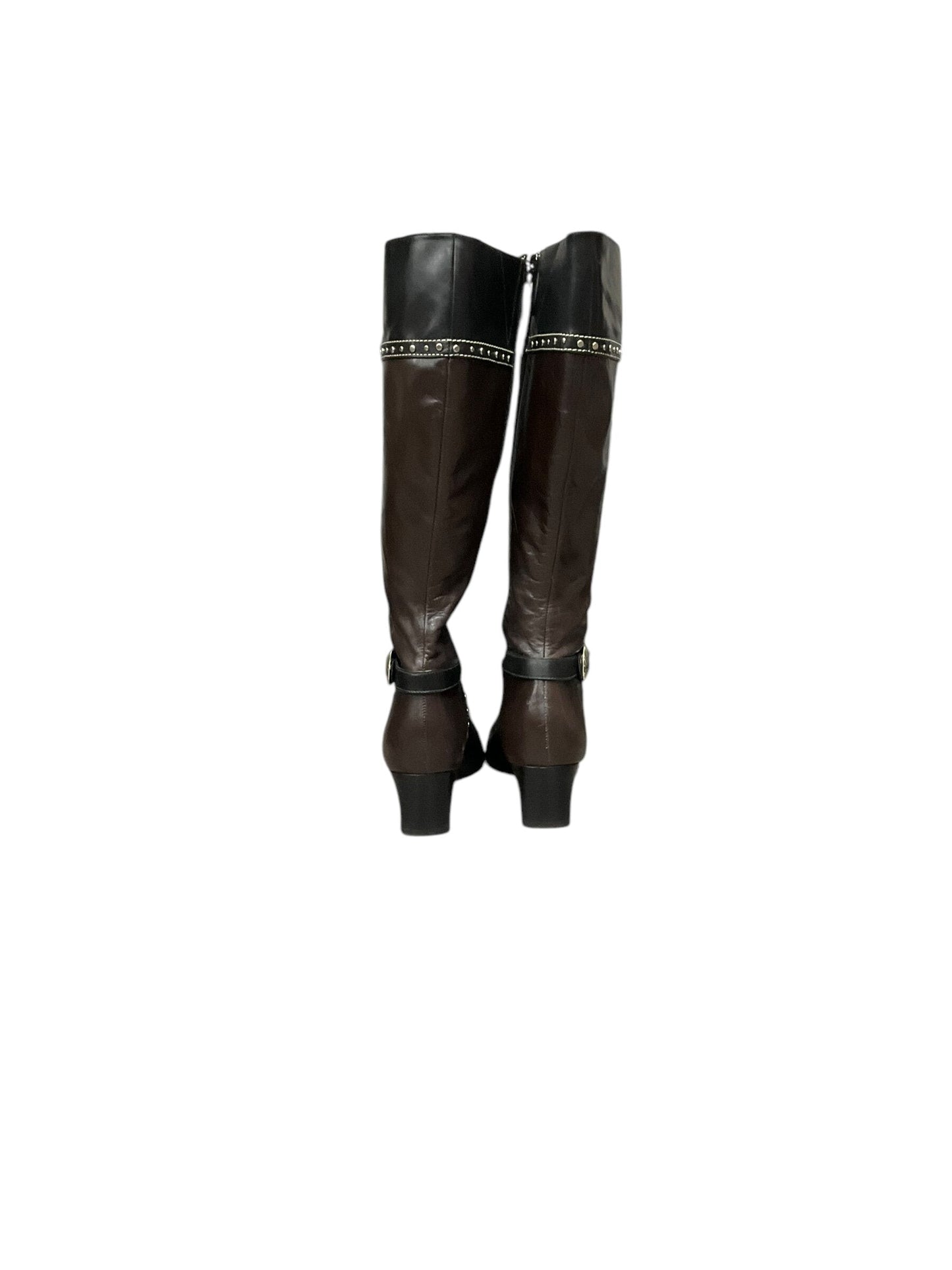 Boots Mid-calf Heels By Brighton Size: 7