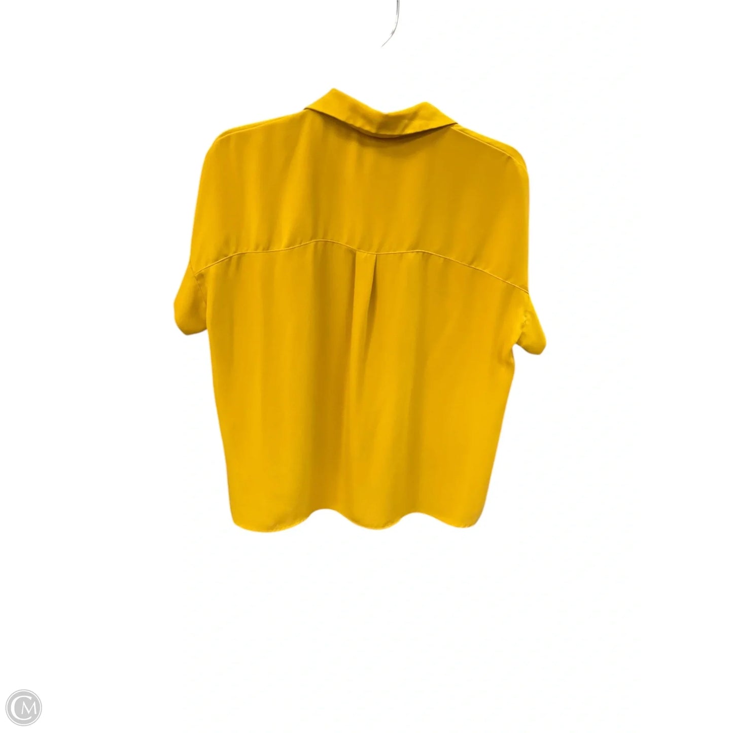 Blouse Short Sleeve By Rachel Zoe In Gold, Size: Xs