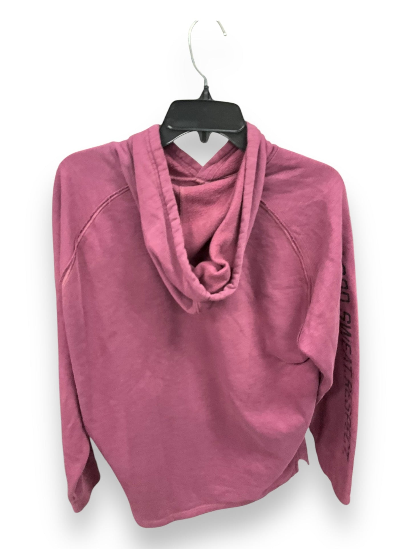Sweatshirt Hoodie By Under Armour In Mauve, Size: L
