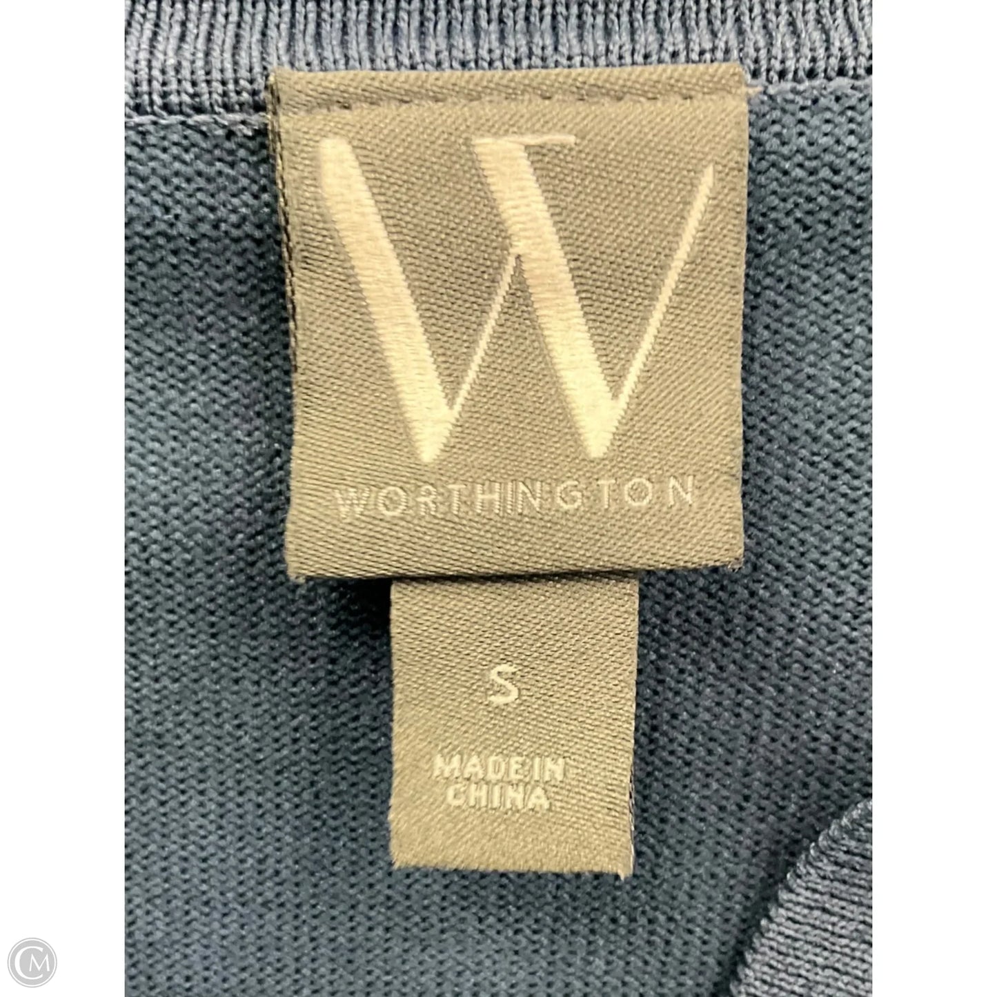 Top Short Sleeve By Worthington In Blue, Size: S