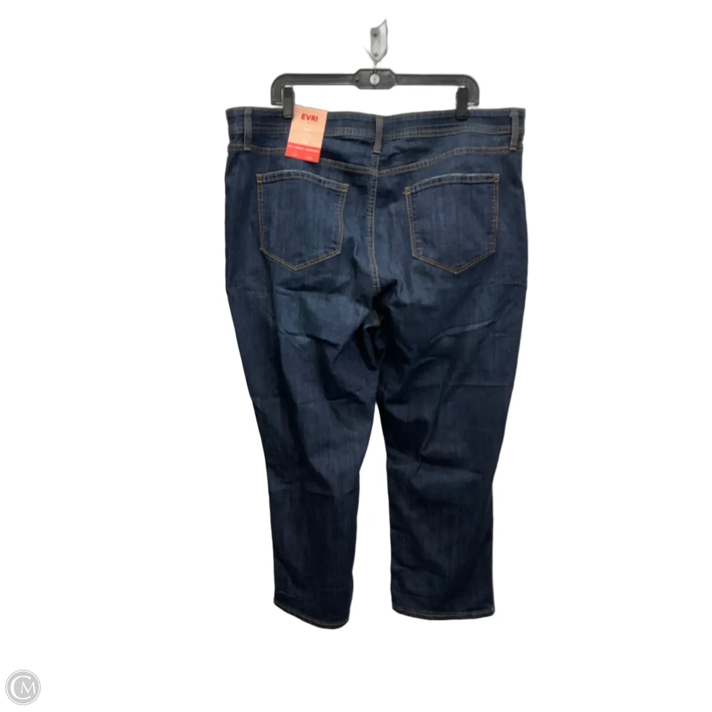 Capris By Evri In Blue Denim, Size: 20
