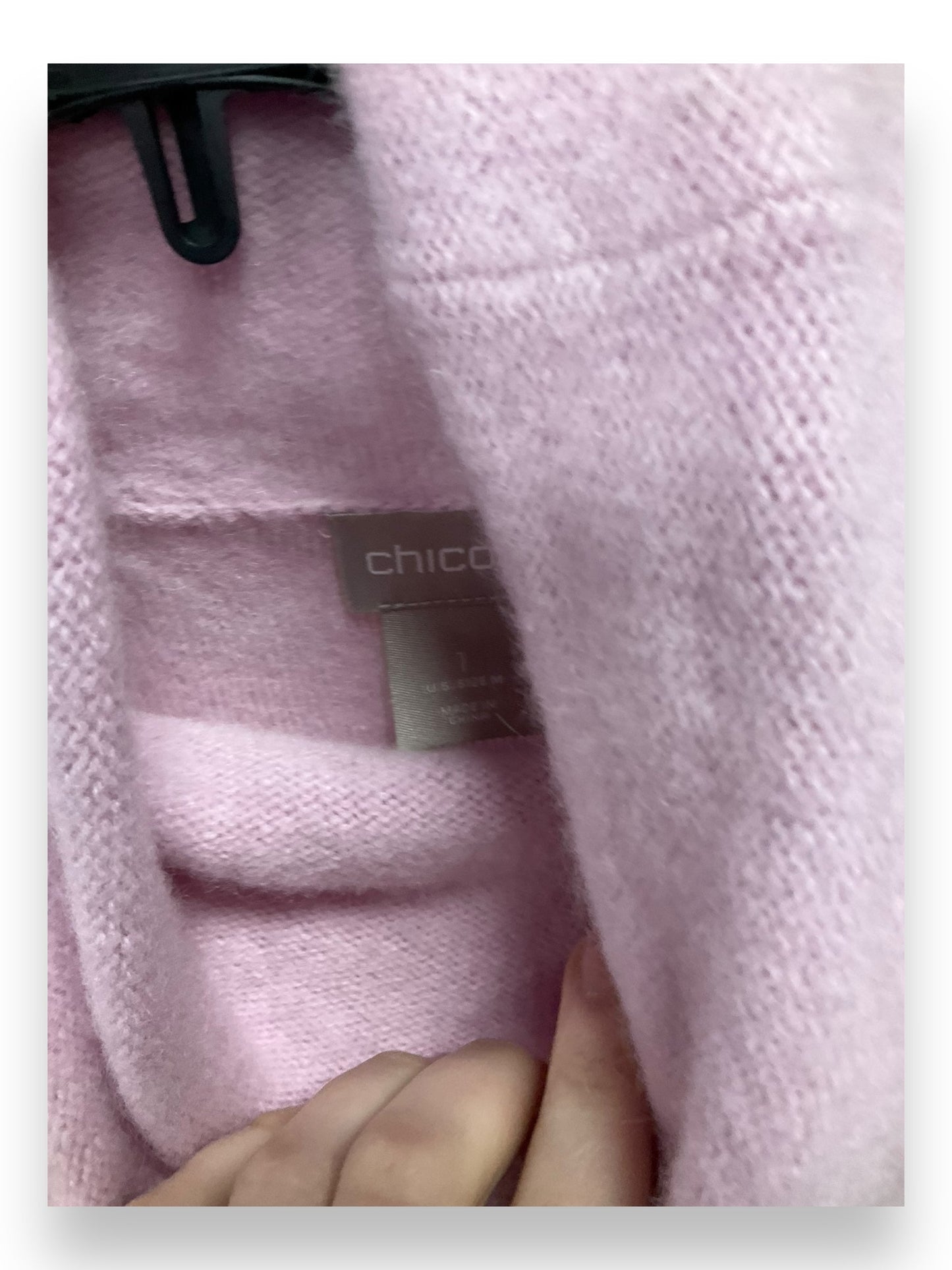 Sweater By Chicos In Purple, Size: 10