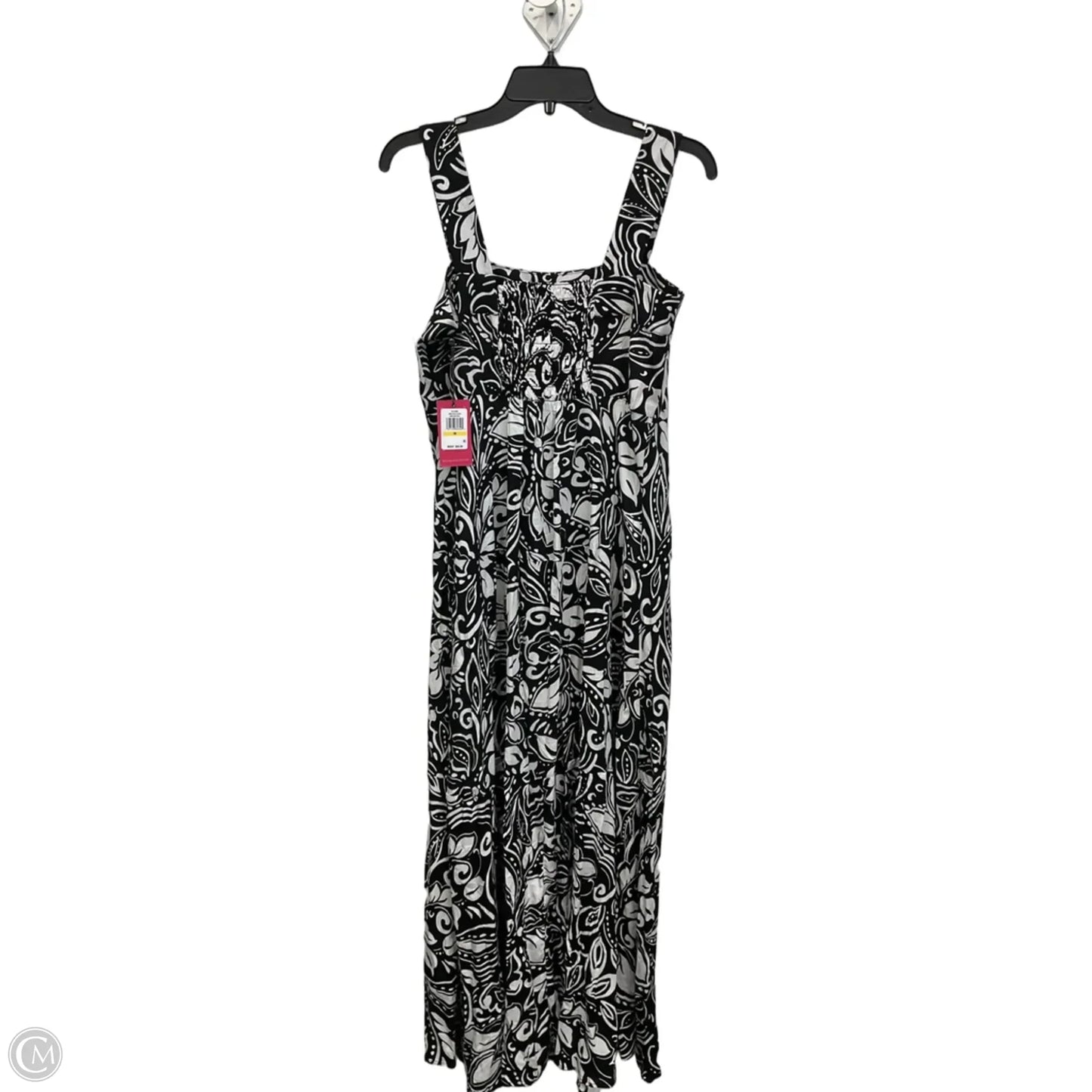 Dress Casual Maxi By Vince Camuto In Black & White, Size: M
