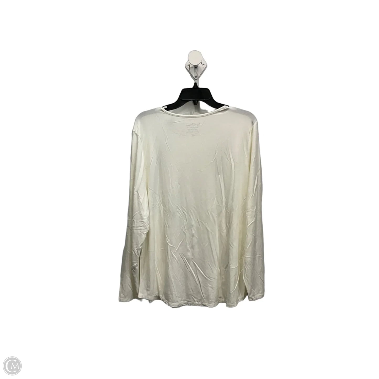 Top Long Sleeve By Chicos In Cream, Size: 3x