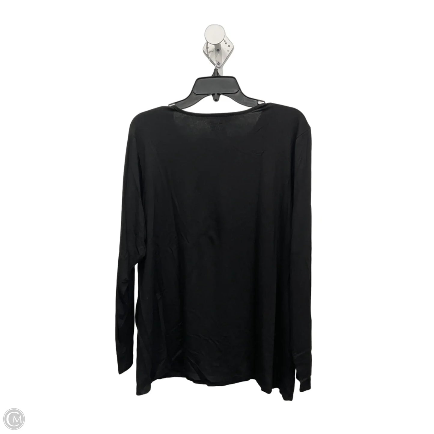 Top Long Sleeve By Chicos In Black, Size: 3x