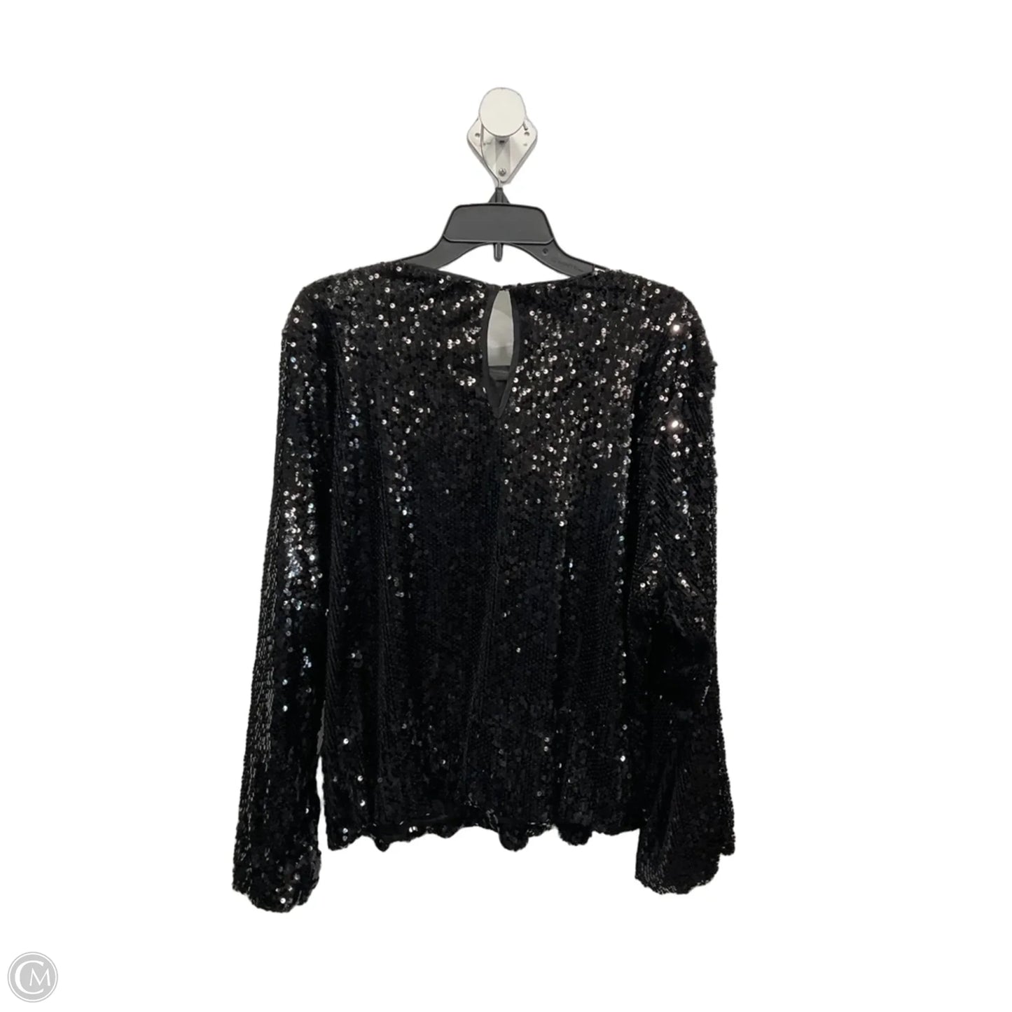 Top Long Sleeve By Simply Vera In Black, Size: Xxl