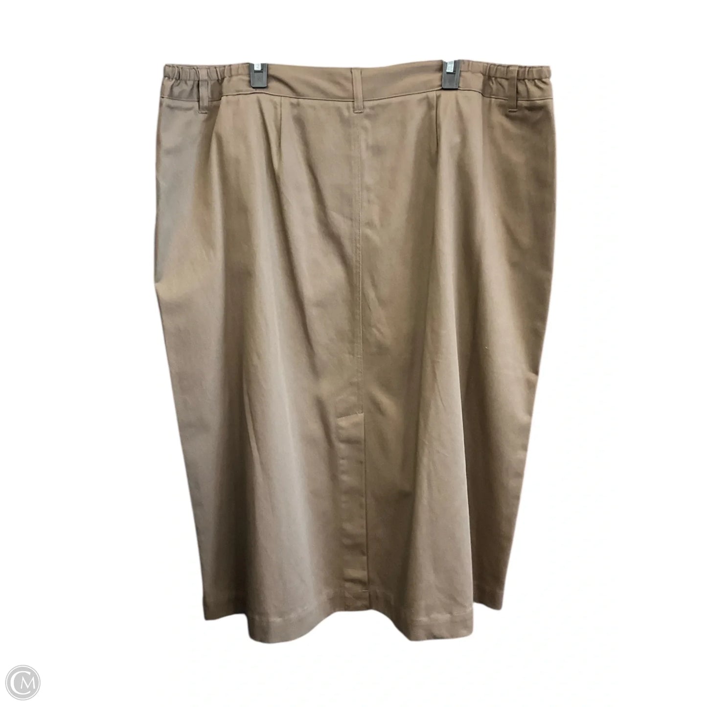 Skirt Midi By Cj Banks In Brown, Size: 1x