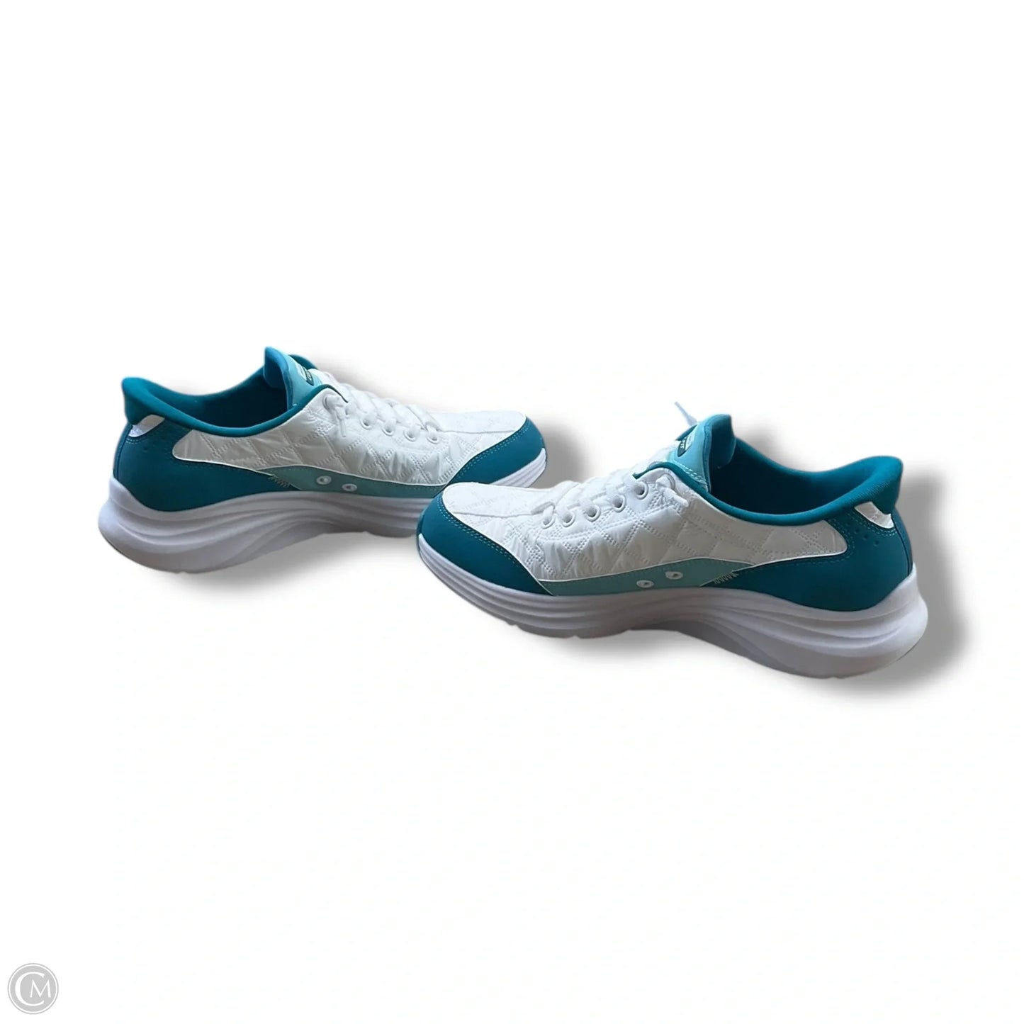 Shoes Athletic By Skechers In Blue & White, Size: 8